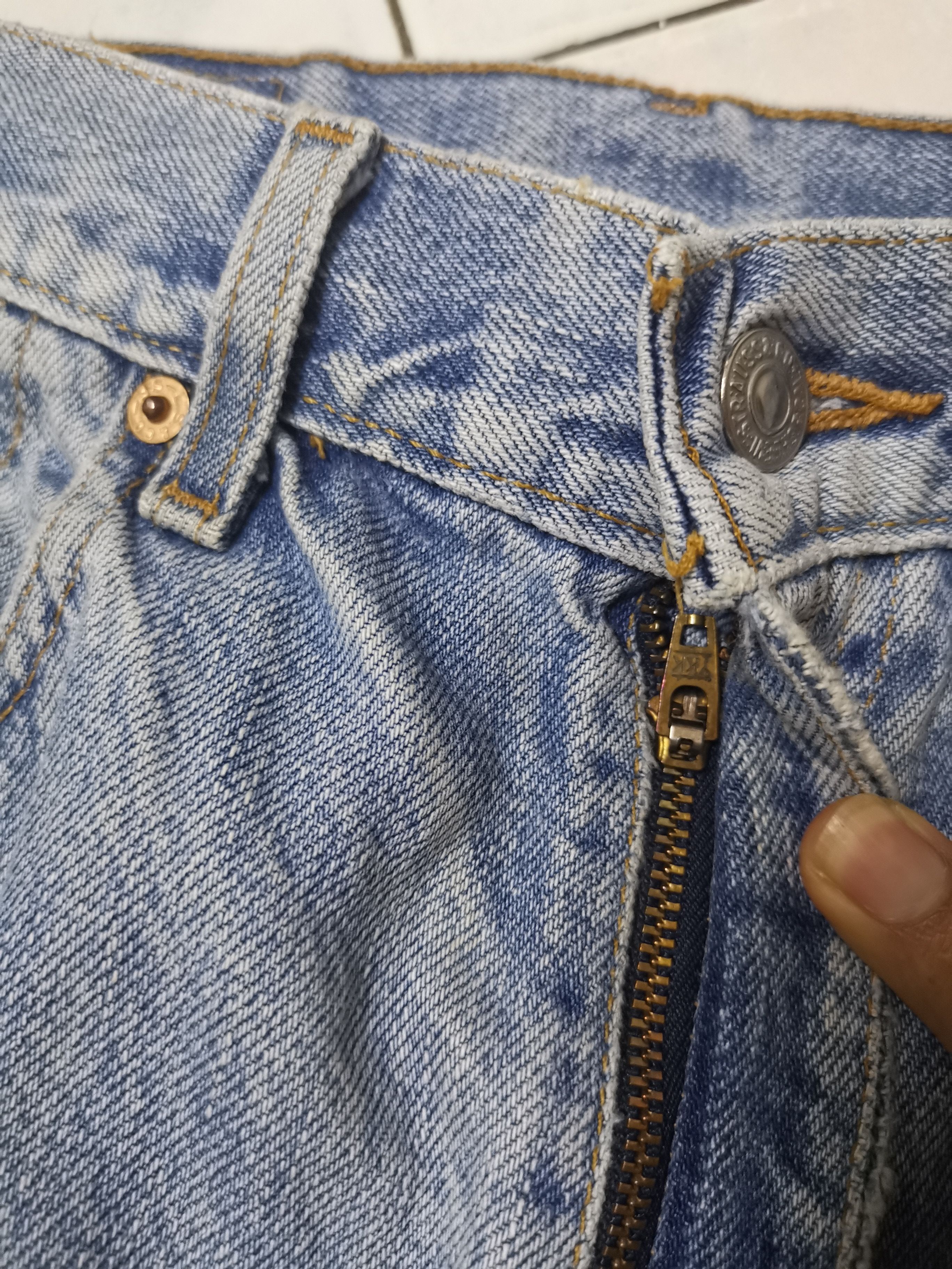 If Six Was Nine Vintage Levis 550 Light blue jeans Size US 32 / EU 48 - 10 Thumbnail