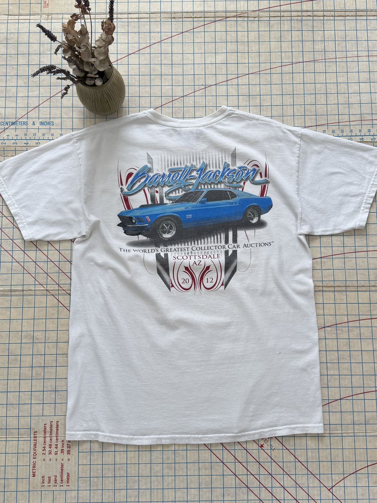 Vintage Barrett Jackson Collector Car Auction Graphic Tee Large Whit Size US L / EU 52-54 / 3 - 1 Thumbnail