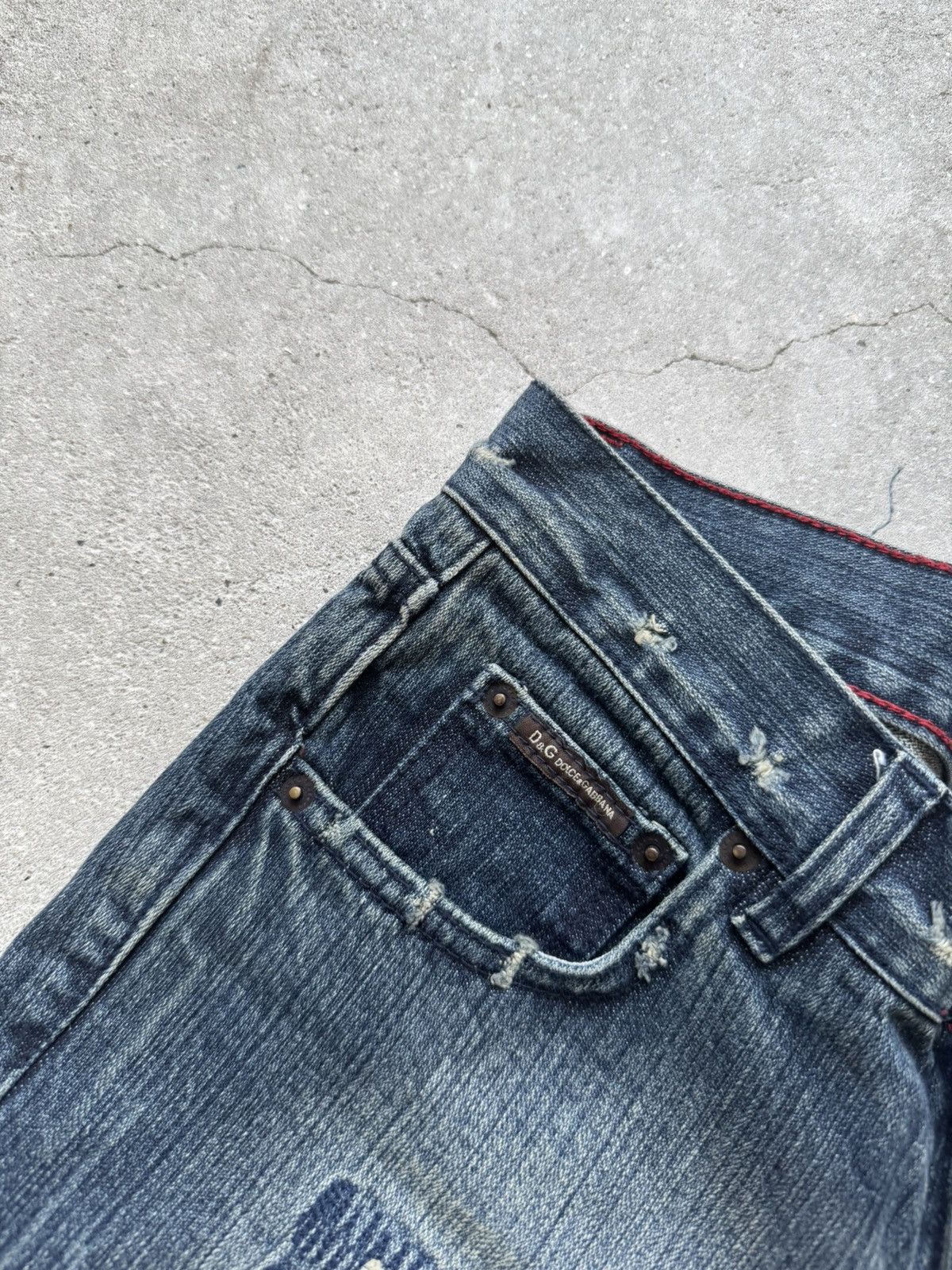 Dolce & Gabbana Dolce&Gabbana Distressed Flared Jeans Archive Size 30" / US 8 / IT 44 - 12 Thumbnail