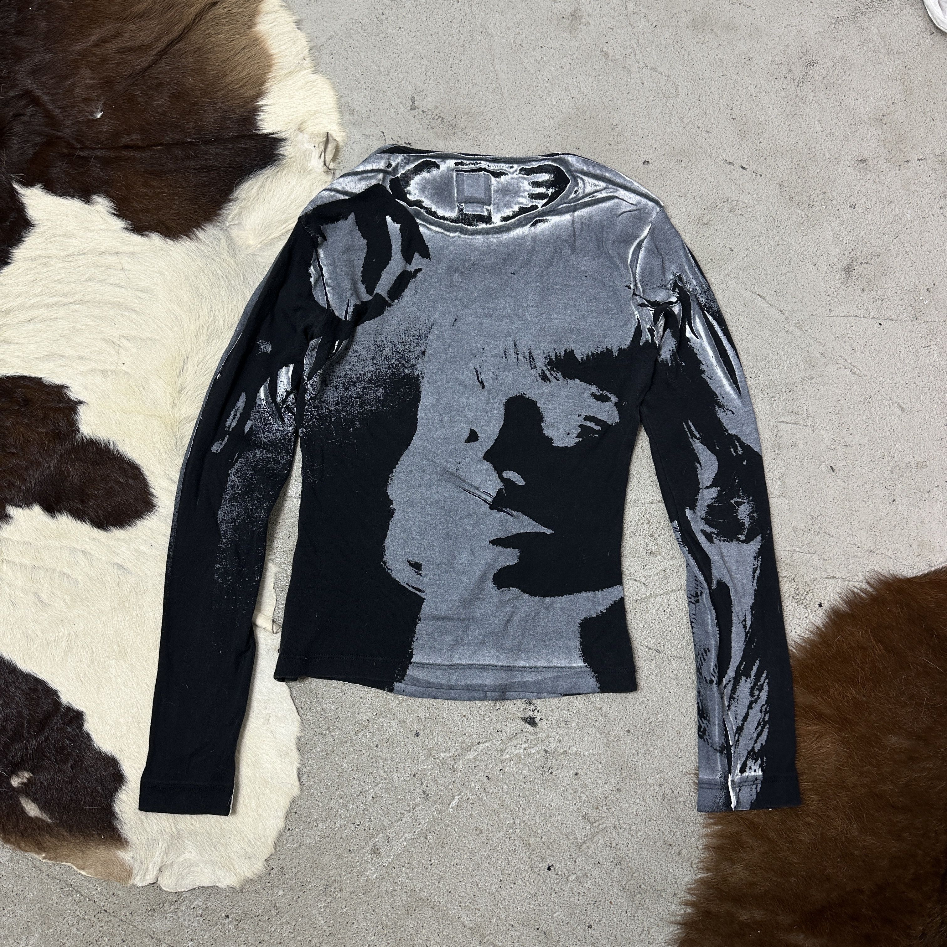 Miss Sixty Vintage Miss Sixty Graphic Faces Printed Longsleeve Y2K Size XS / US 0-2 / IT 36-38 - 5 Thumbnail