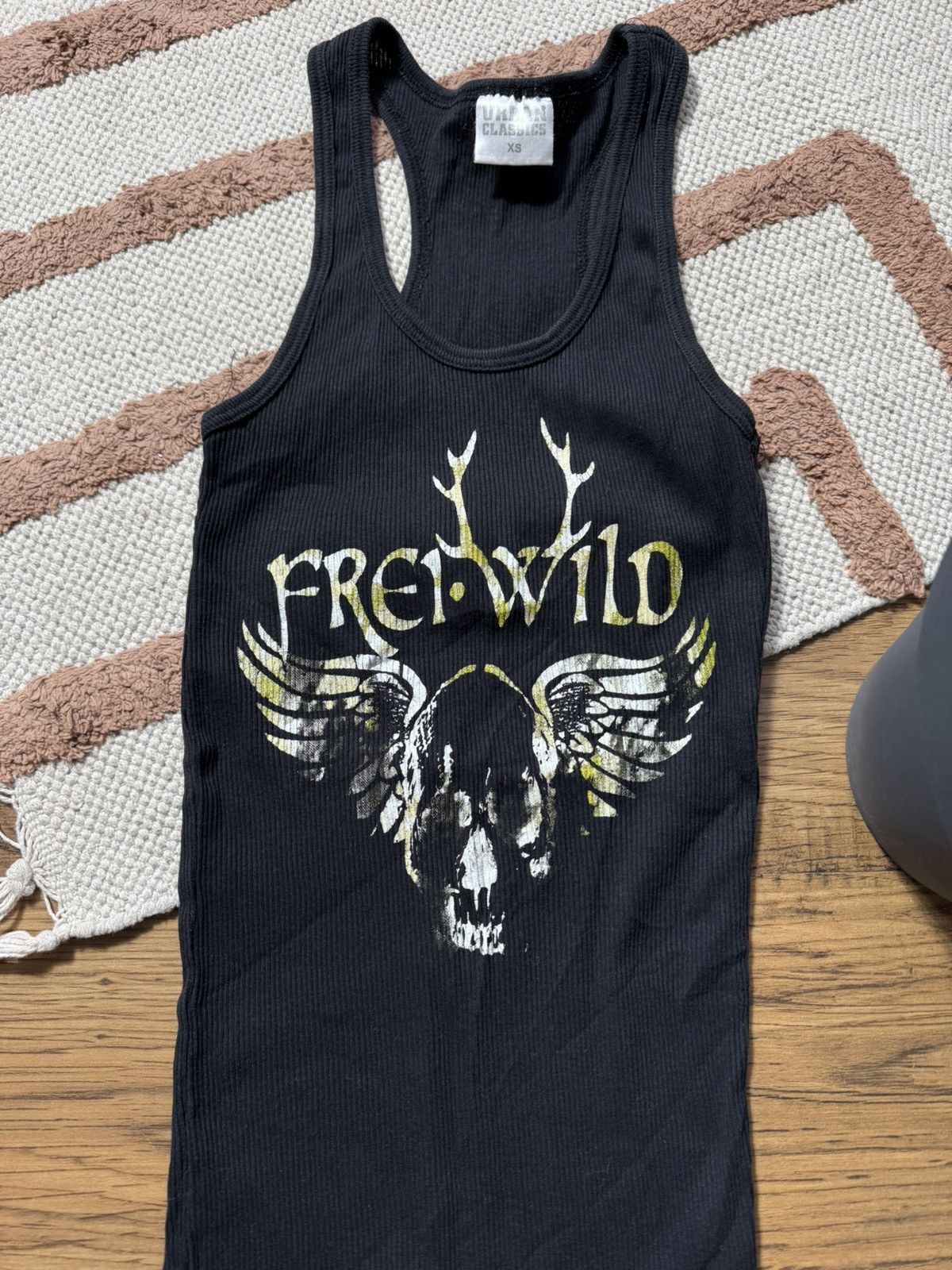 Urban Classics URBAN CLASSICS FREI-WILD FEINDE DEINER Y2K PRINTED TANK TOP Size XS / US 0-2 / IT 36-38 - 3 Thumbnail