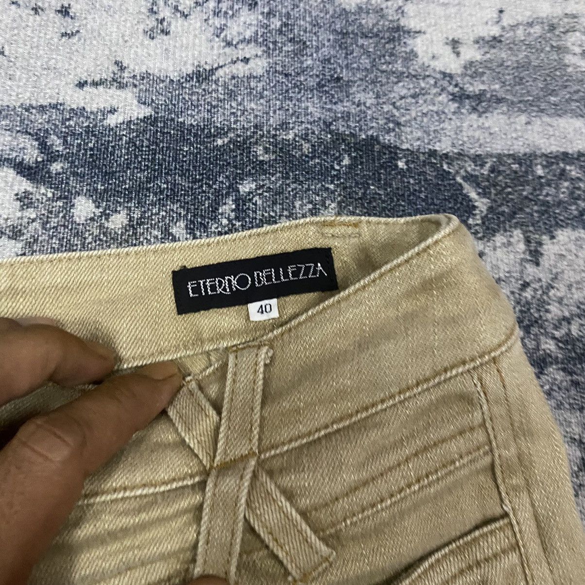 14th Addiction × Japanese Brand Eterno Bellezza Multi Plaid Flare Pants Size 27" / US 4 / IT 40 - 6 Thumbnail