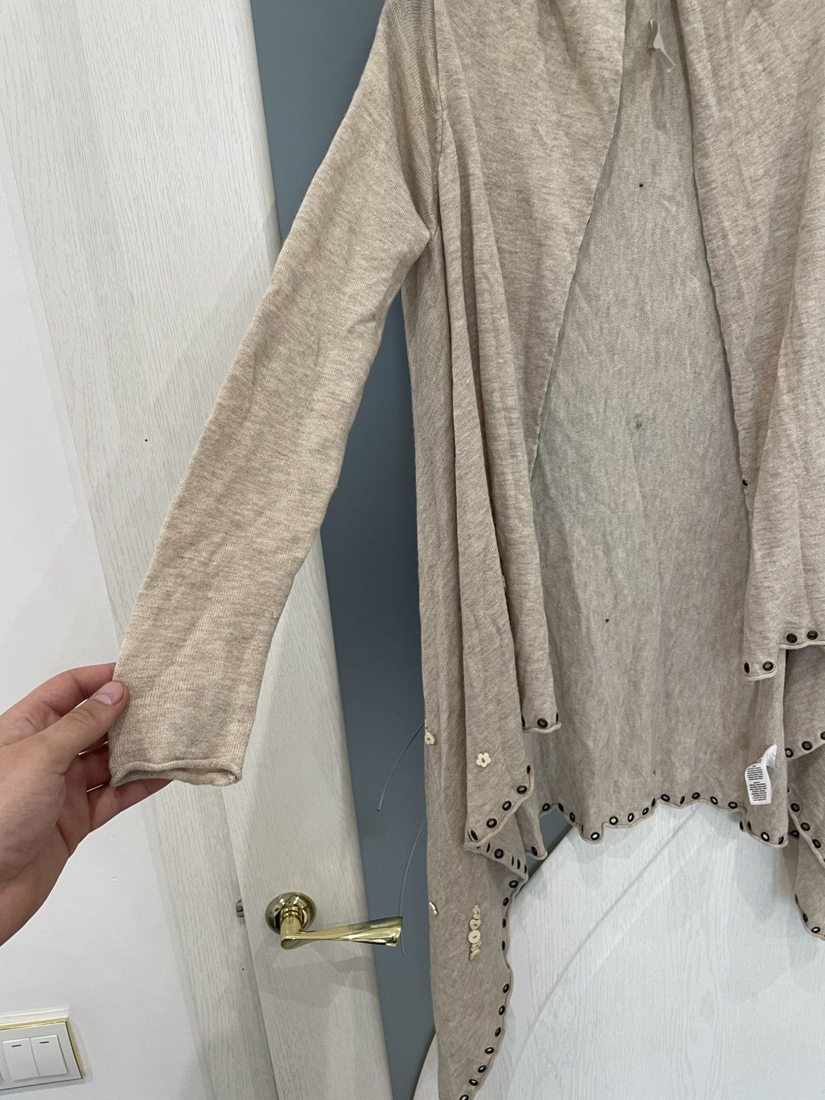 Zadig & Voltaire Zadig Voltaire Wool Blend Oversized Cardigan Open Front Size ONE SIZE - 2 Thumbnail