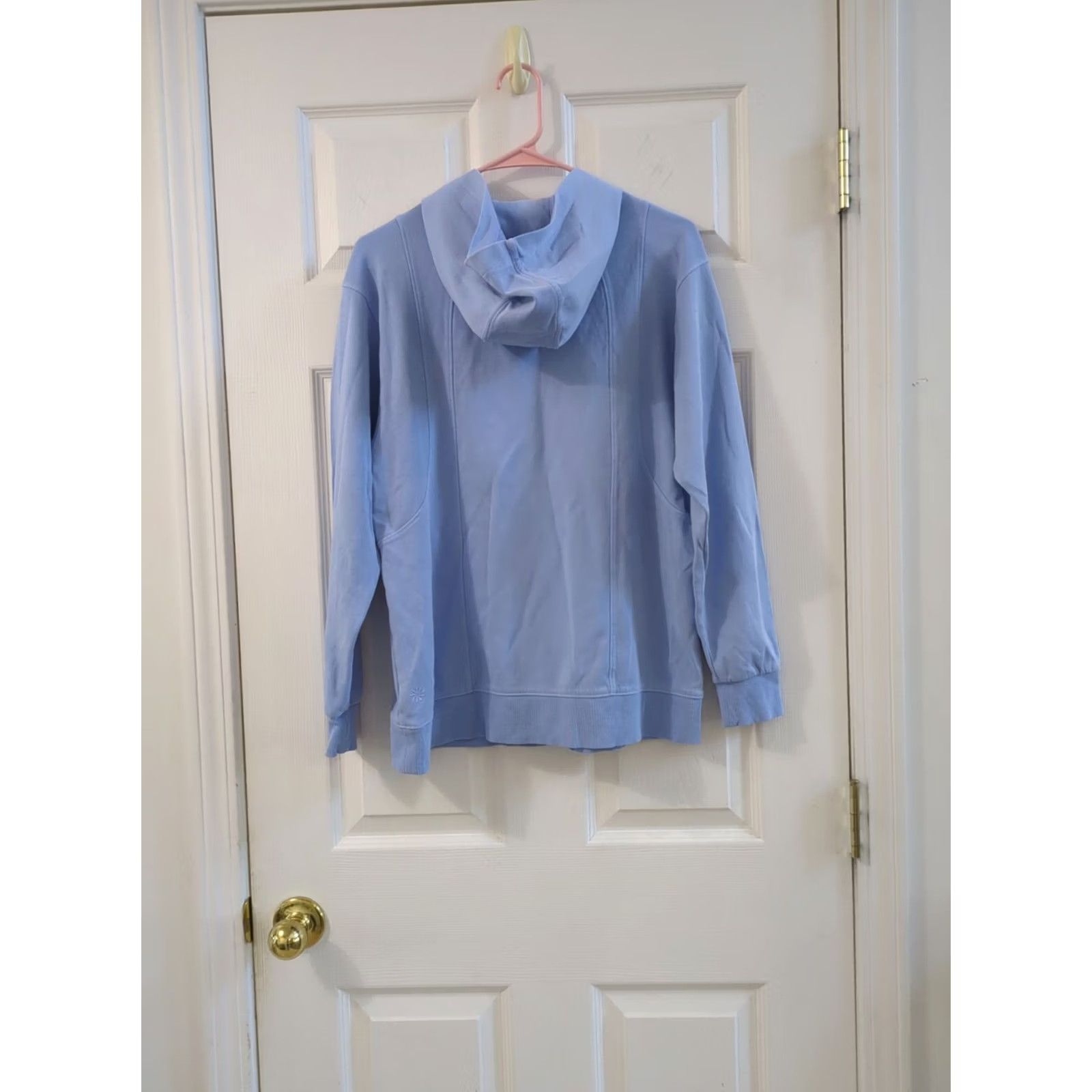 Athleta Athleta Sundown Hoodie Sweatshirt XS Small Lightweight Blue Women's Size XS / US 0-2 / IT 36-38 - 4 Thumbnail
