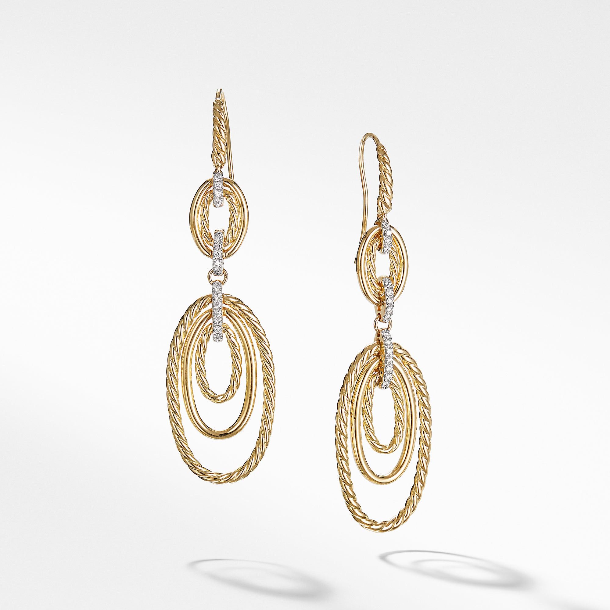 David Yurman o1w1db10526 E14147D/Size 8/ Drop Earrings in Golden Size ONE SIZE - 1 Thumbnail