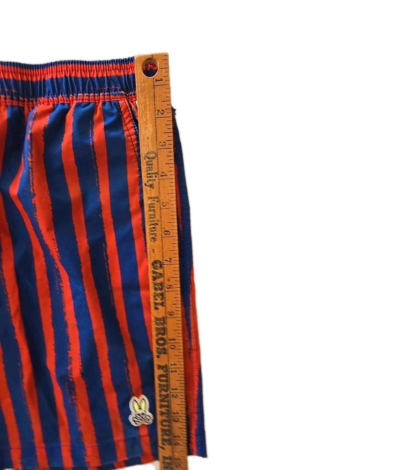 Psycho Bunny Psycho Bunny Torver Swim Trunks Mens M Striped Lined Logo Size US 32 / EU 48 - 8 Thumbnail