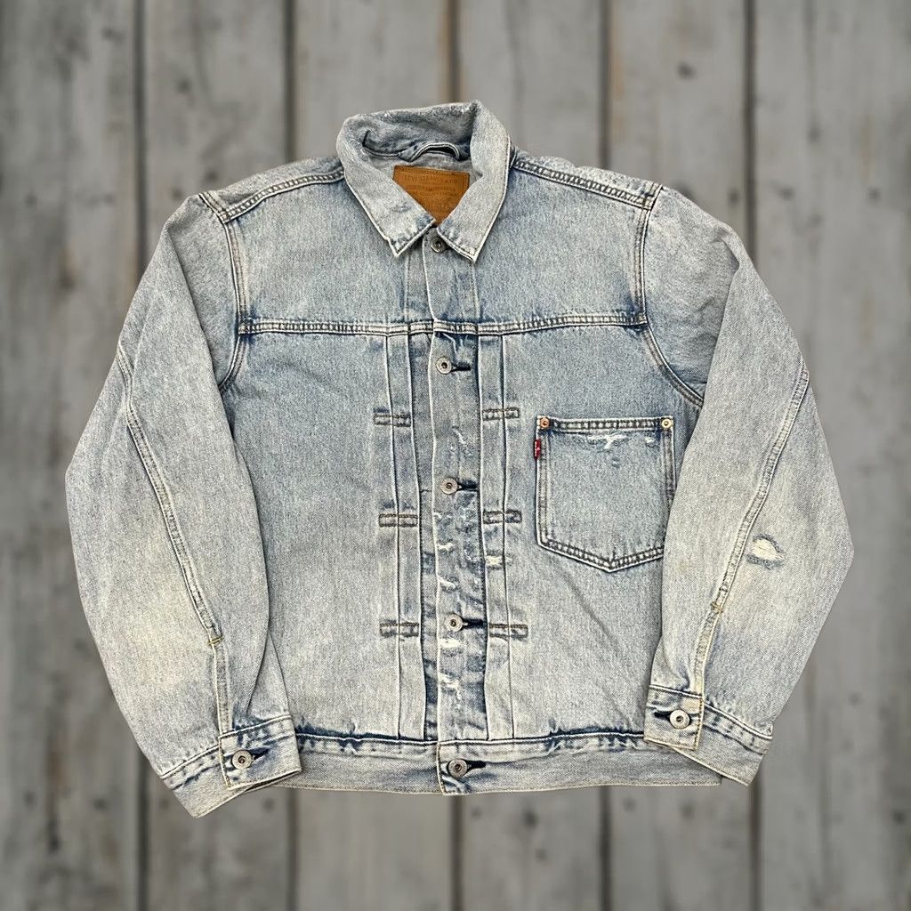 Levi's Levi's Premium Trucker Jacket Mens Medium Blue Denim Button Closure Pockets Modern 45in Chest Regular Jacket Size US M / EU 48-50 / 2 - 1 Thumbnail