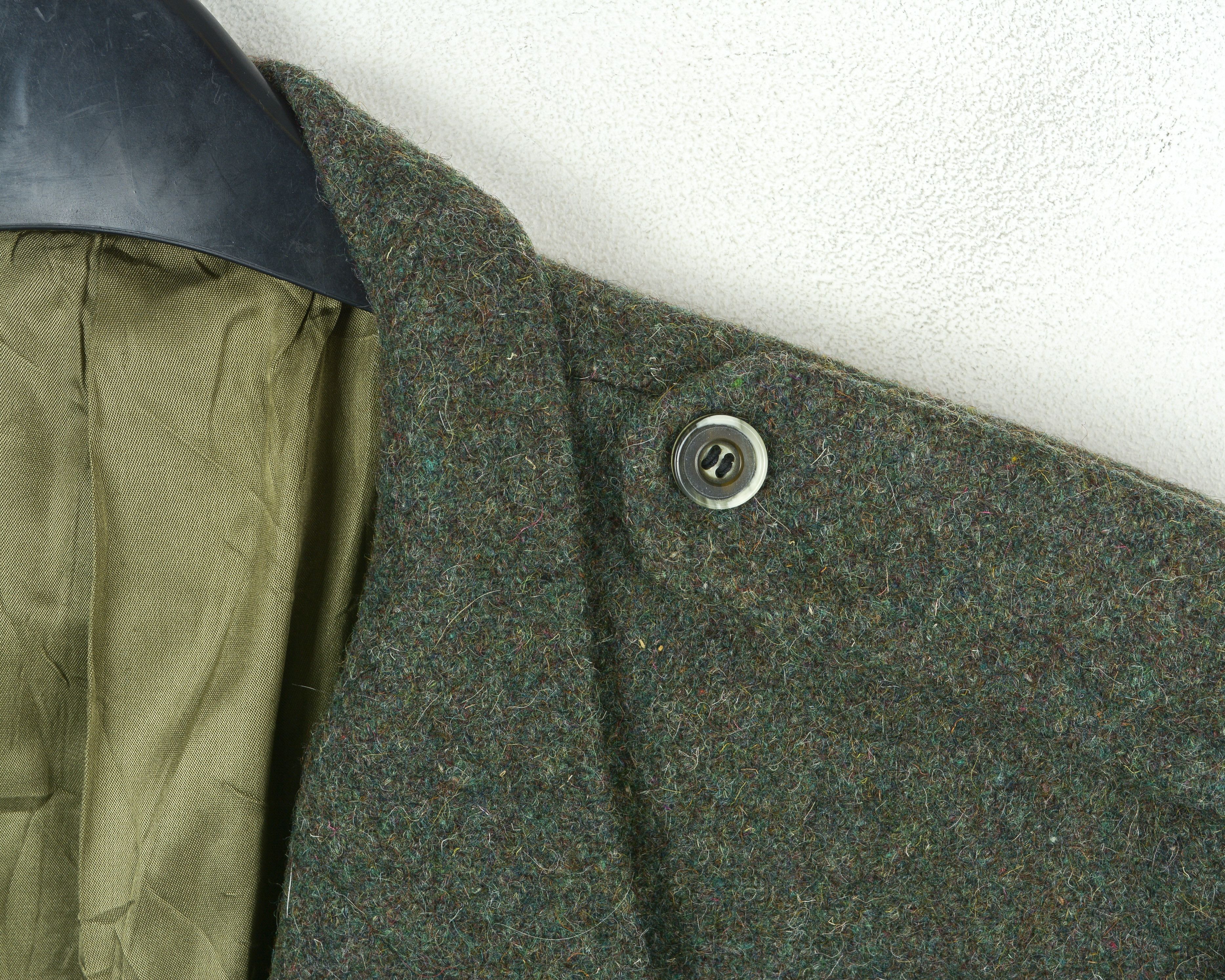 Bespoken × Designer × Vintage Bespoke LAFLECHE BROS US 40S Tweed Jacket Wool Blazer S Coat Size 40S - 11 Thumbnail