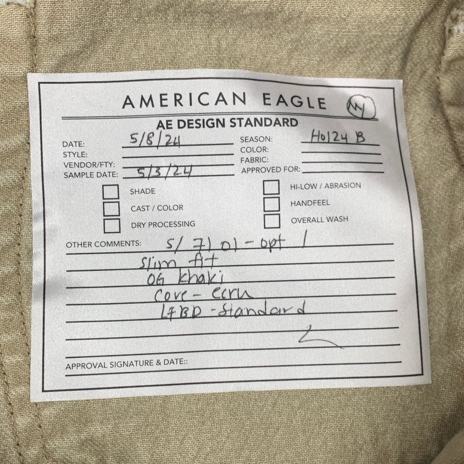American Eagle Outfitters New AEO Men Size 32X32 Khaki Slim Fit Denim Jeans w Flaw Size US 32 / EU 48 - 8 Thumbnail