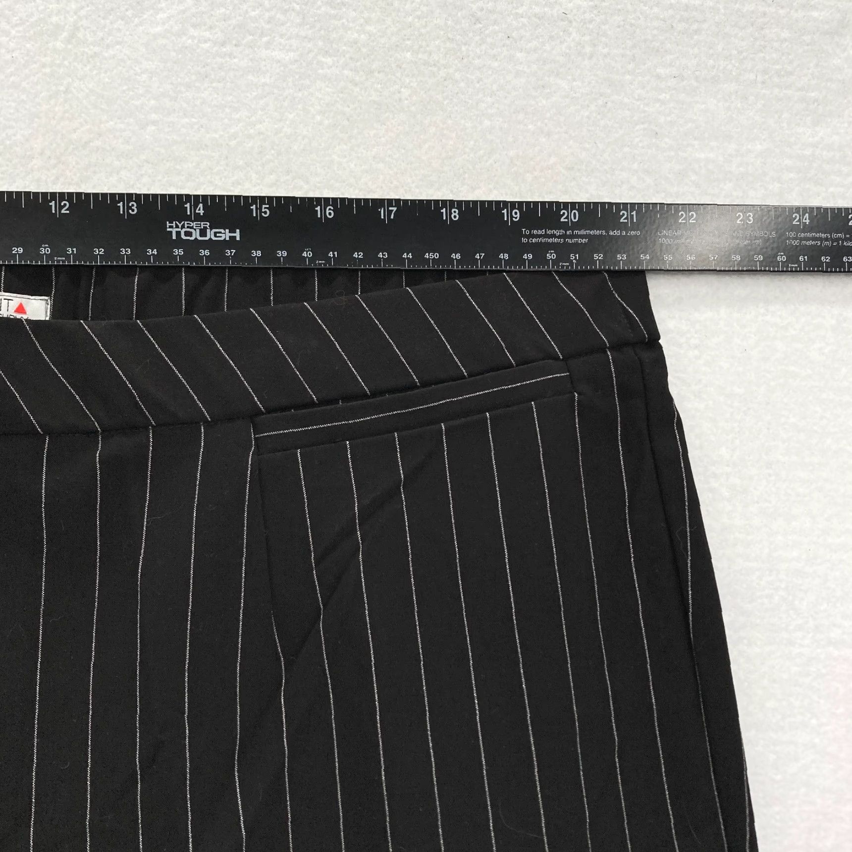 Vintage Catherines Right Fit Pants Women's Plus 22W Striped Black NWOT United States Centered Pattern: Striped Dress Pants Mens Womens Size 40" / US 18 - 6 Thumbnail