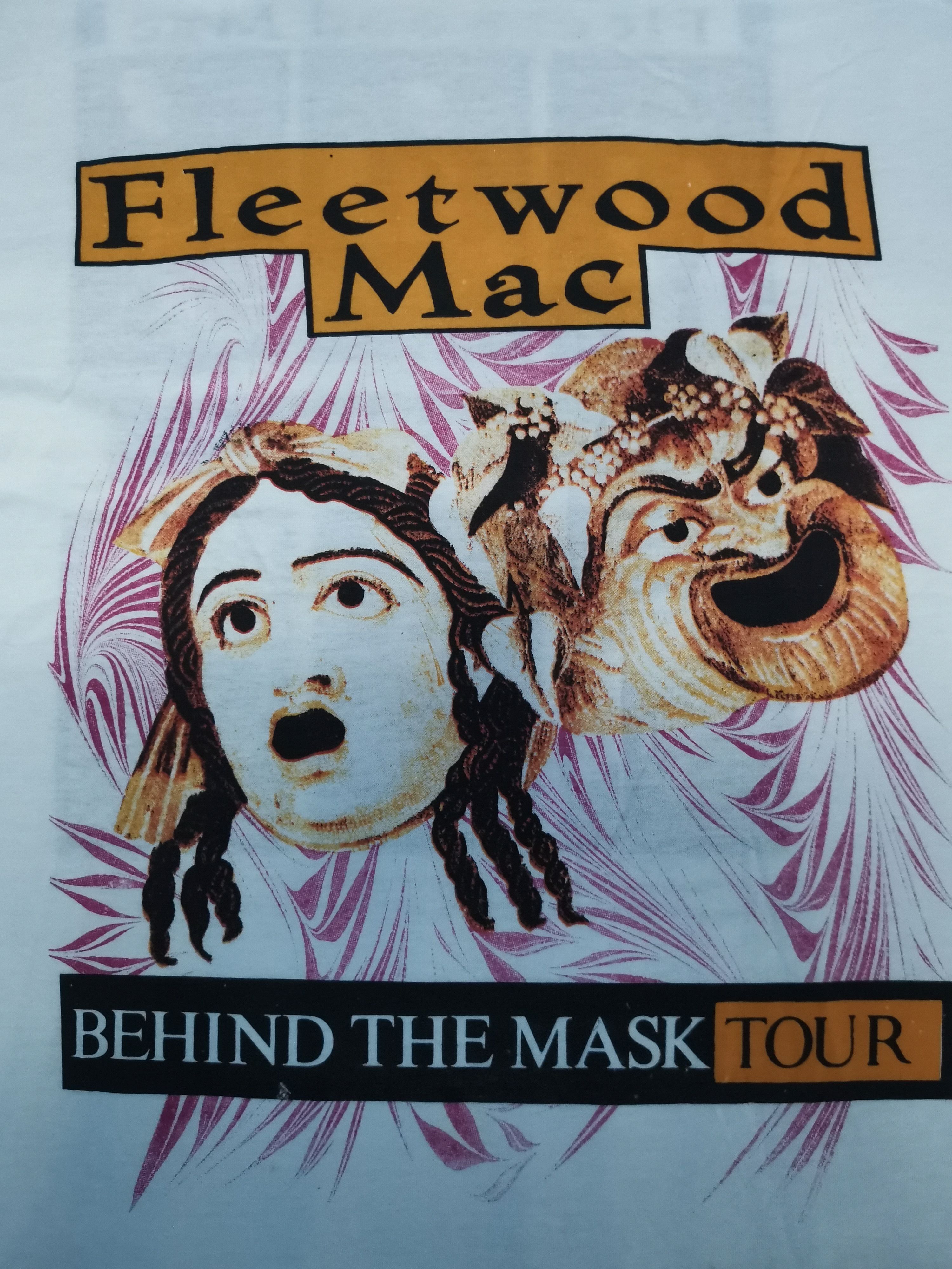 Band Tees Vintage Fleetwood Mac Behind The Masked Tour Tee Stitches Size US XXL / EU 58 / 5 - 1 Thumbnail