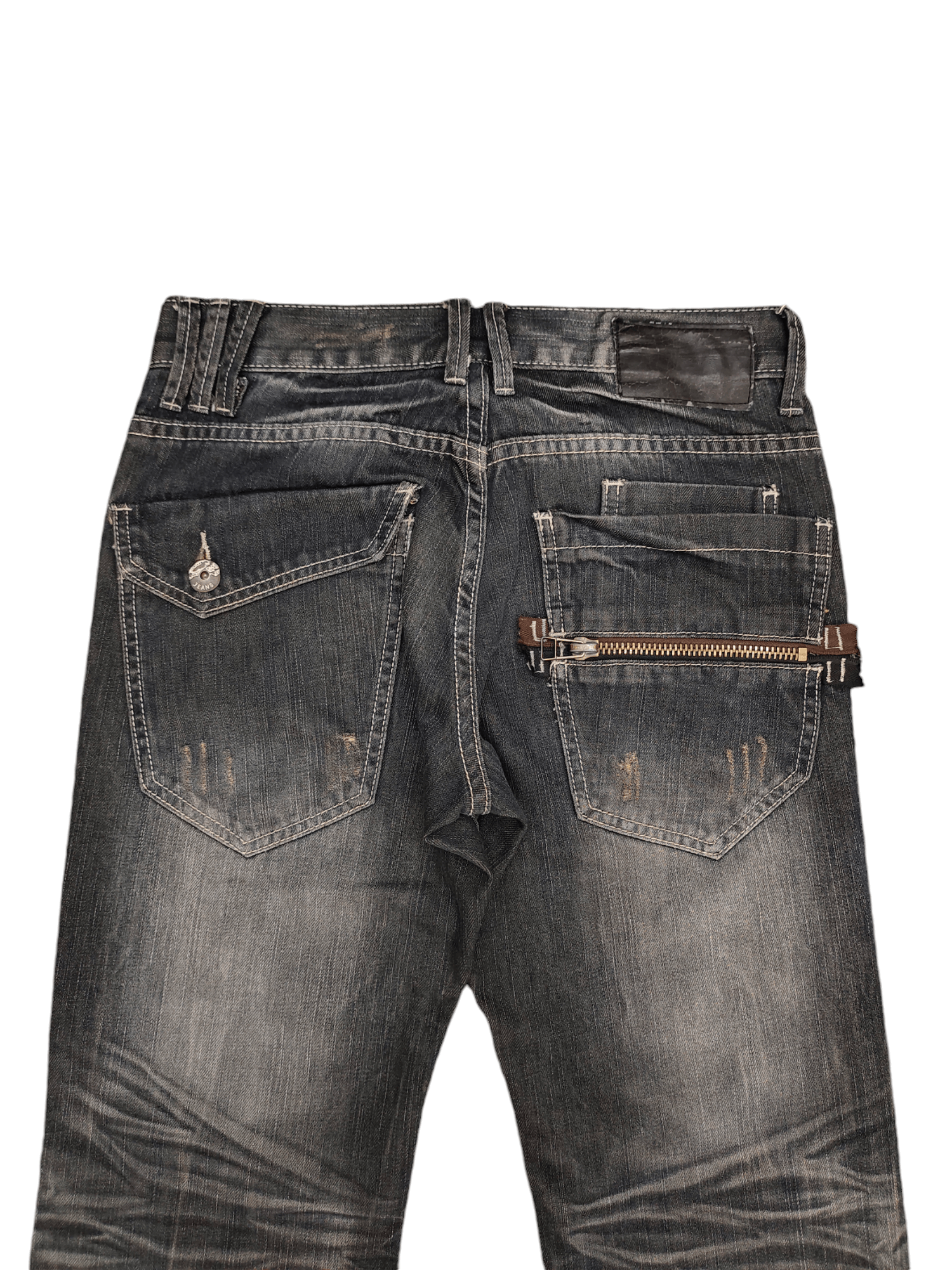 Comme des Garcons × Undercover Vintage Clone Devgru Clawmark Distress Faded Denim Jeans Size US 30 / EU 46 - 12 Thumbnail