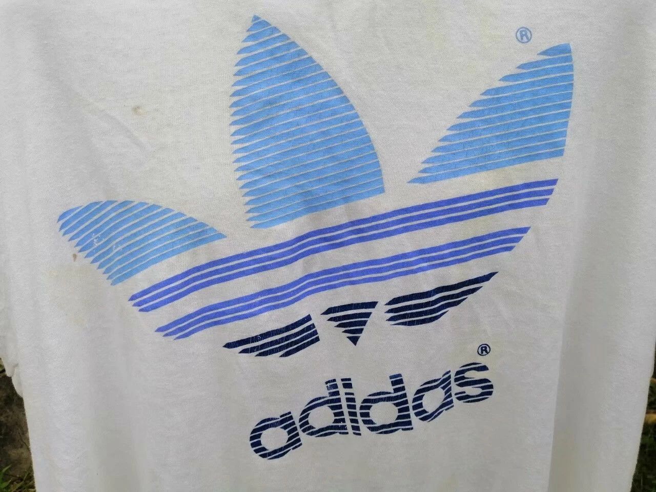 Adidas vintage 90s adidas originals trefoil t shirt 5050 Size US XXL / EU 58 / 5 - 2 Thumbnail