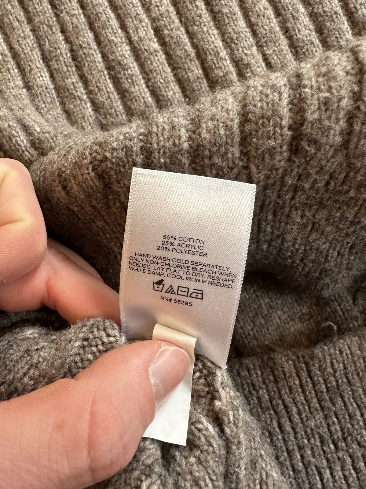 Express Cable Knit Sweater Gray Size Large Size US L / EU 52-54 / 3 - 6 Thumbnail