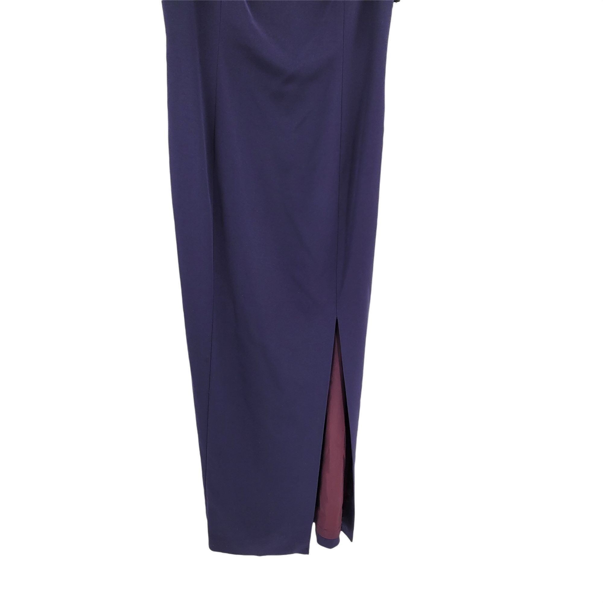 Elie Tahari Vtg Tahari Navy Gown Sz 12 Formal Peekaboo Cutout Draped Bac Size XL / US 12-14 / IT 48-50 - 7 Thumbnail