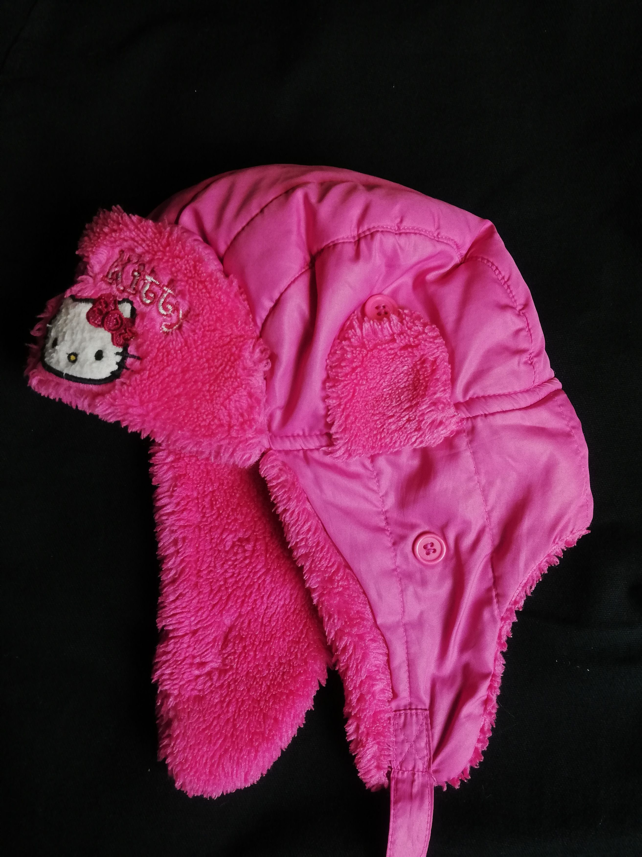 Anime Hello Kitty y2k Aviator Trapper Hat Faux Fur Pink Size ONE SIZE - 1 Thumbnail