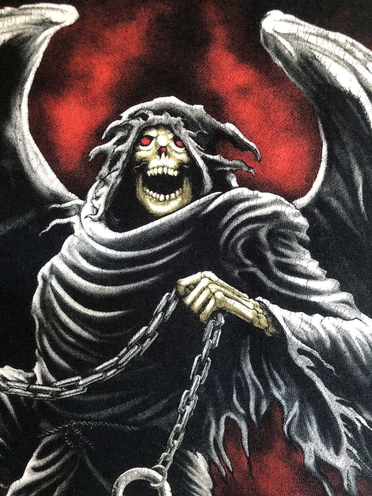Affliction × Vintage Crazy Vintage Y2K Hellhound Reaper Pit Bulls Tee Size US XL / EU 56 / 4 - 9 Thumbnail