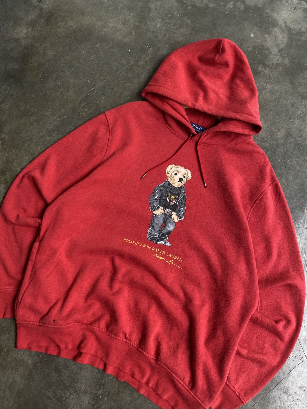Polo Ralph Lauren Hoodie Polo Ralph Lauren Vintage Ski Bear Size US XL / EU 56 / 4 - 2 Thumbnail