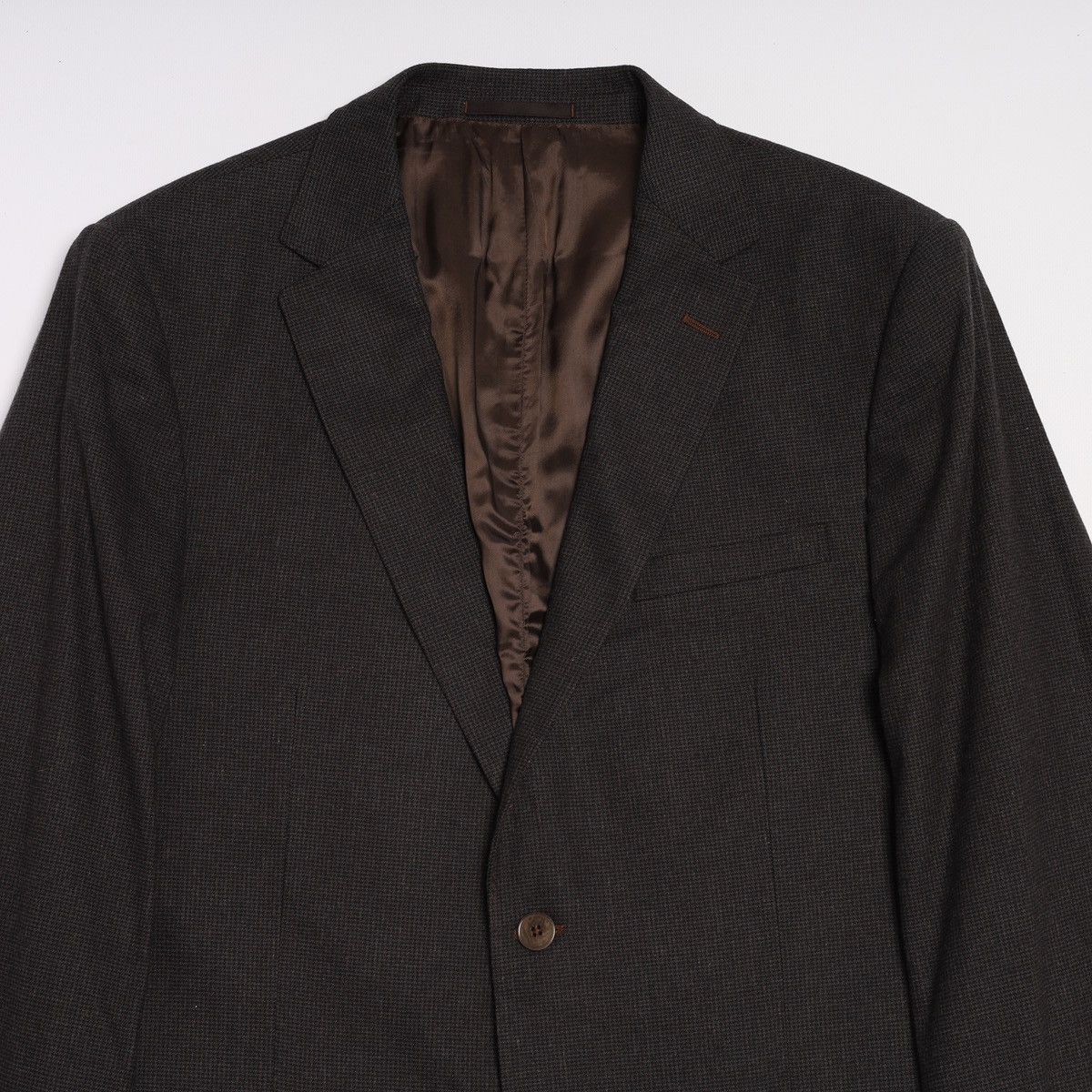 Ermenegildo Zegna Ermenegildo Zegna Brown Abito Suit Wool Cotton Blazer Pants Size 44R - 6 Thumbnail