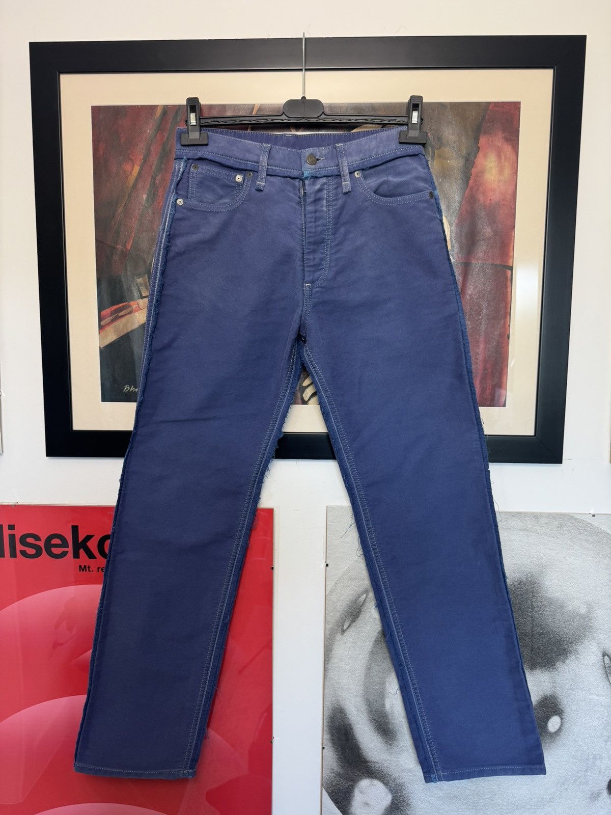 Maison Margiela Maison Margiela Blue Jeans Denim Pant Distressed Designer Size US 30 / EU 46 - 1 Thumbnail