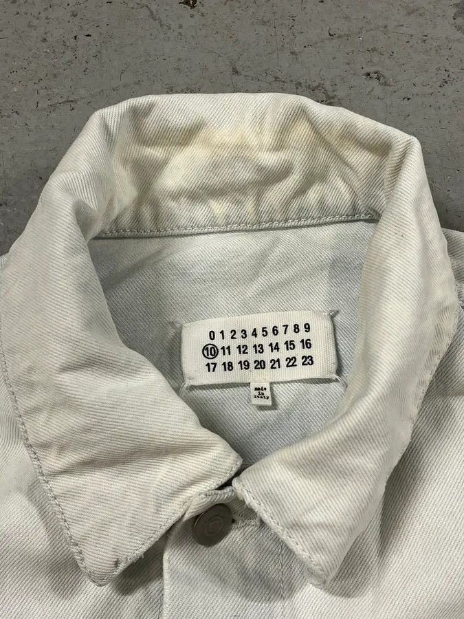 Maison Margiela SS2020 Maison Margiela Stonewashed White Denim Jacket Size US M / EU 48-50 / 2 - 8 Thumbnail