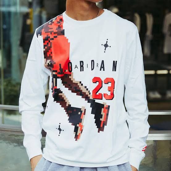 Jordan Brand Air Jordan Casual Sports Round Neck Alphabet Printing LS Tee Size US S / EU 44-46 / 1 - 15 Thumbnail