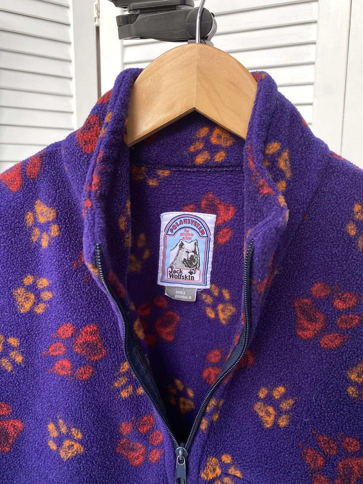 Jack Wolfskin × Vintage Vintage Jack Wolfskin Zip Fleece Jacket Overprint Polartec Size US XS / EU 42 / 0 - 6 Thumbnail