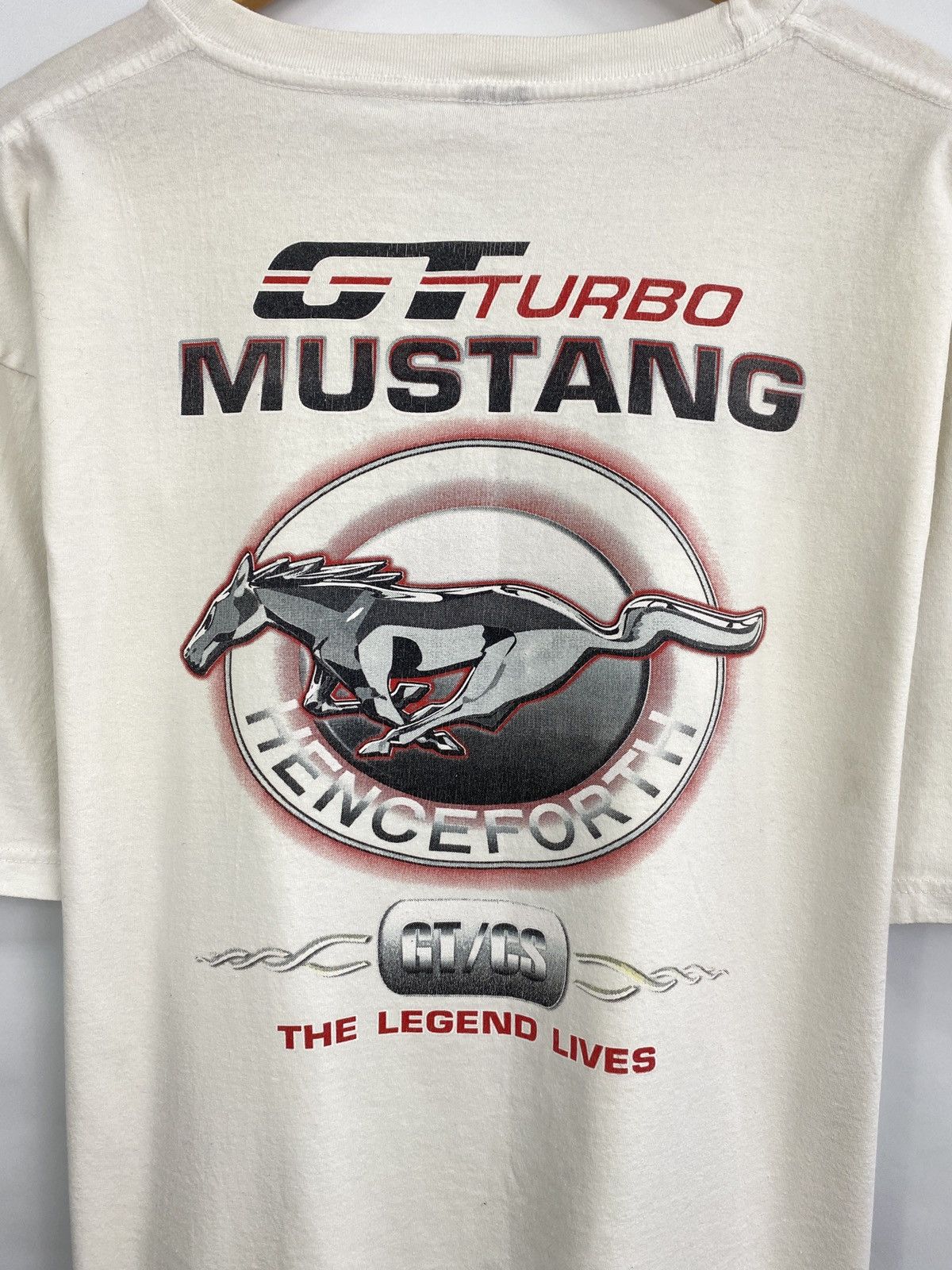Mustang 🇺🇸 Vintage 90s Mustang GT Turbo Racing tee rare retro hype Size US XL / EU 56 / 4 - 4 Thumbnail