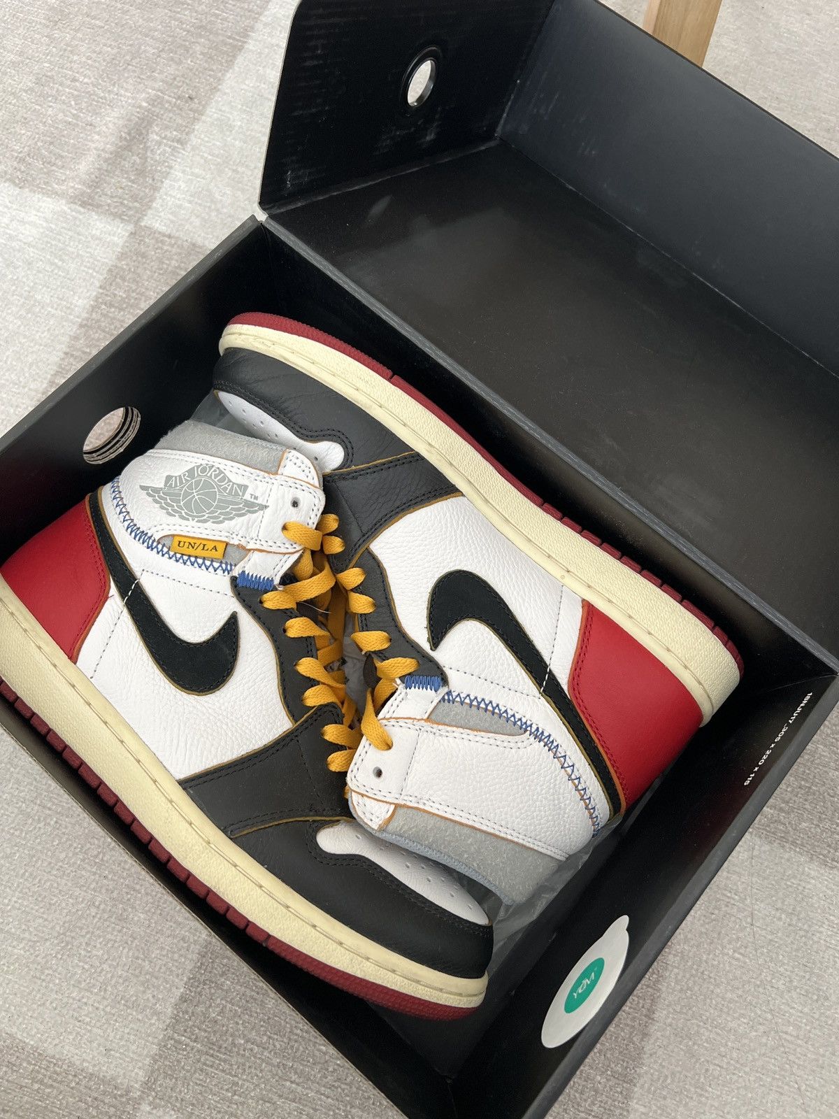Jordan Brand × Union LA Jordan 1 x union la retro hi black toe varsity red 8.5us Size US 8.5 / EU 41-42 - 10 Thumbnail