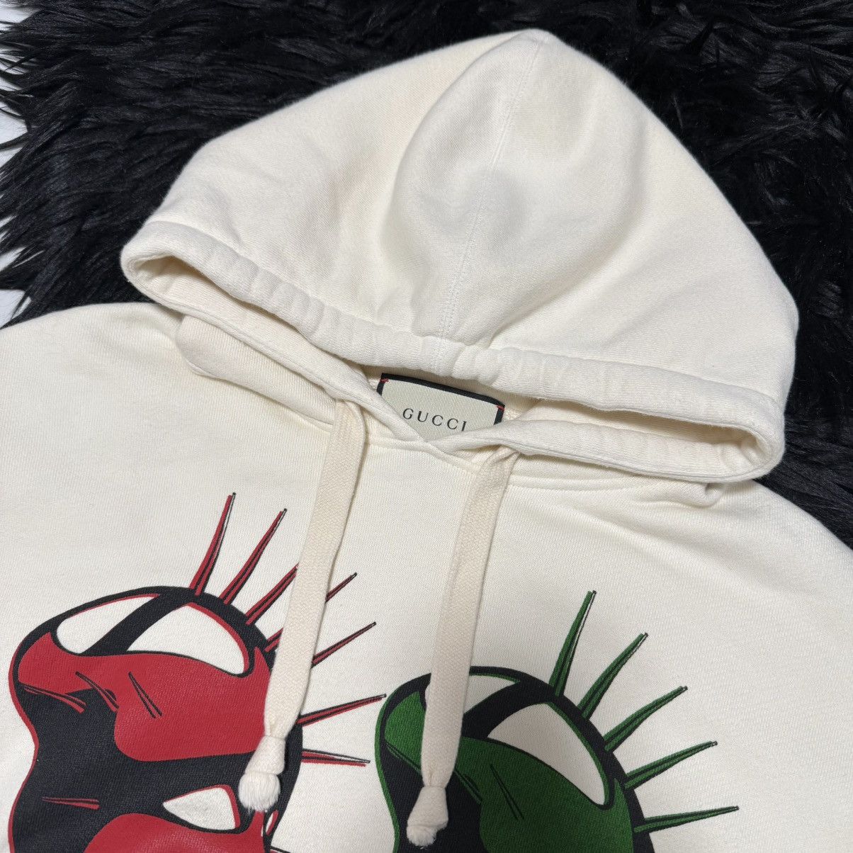 Gucci Genuine Gucci Long Sleeve Hoodie Hooded Sweatshirt XS Ivory Size XS / US 0-2 / IT 36-38 - 6 Thumbnail