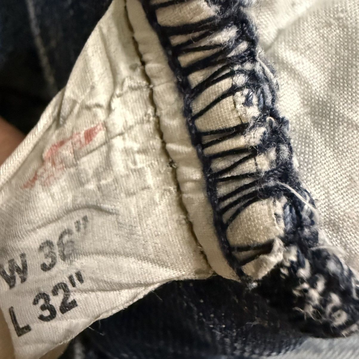 Seditionaries 1988 Casual Urban Lee Cooper Distressed WideLeg Denim Size US 36 / EU 52 - 13 Thumbnail
