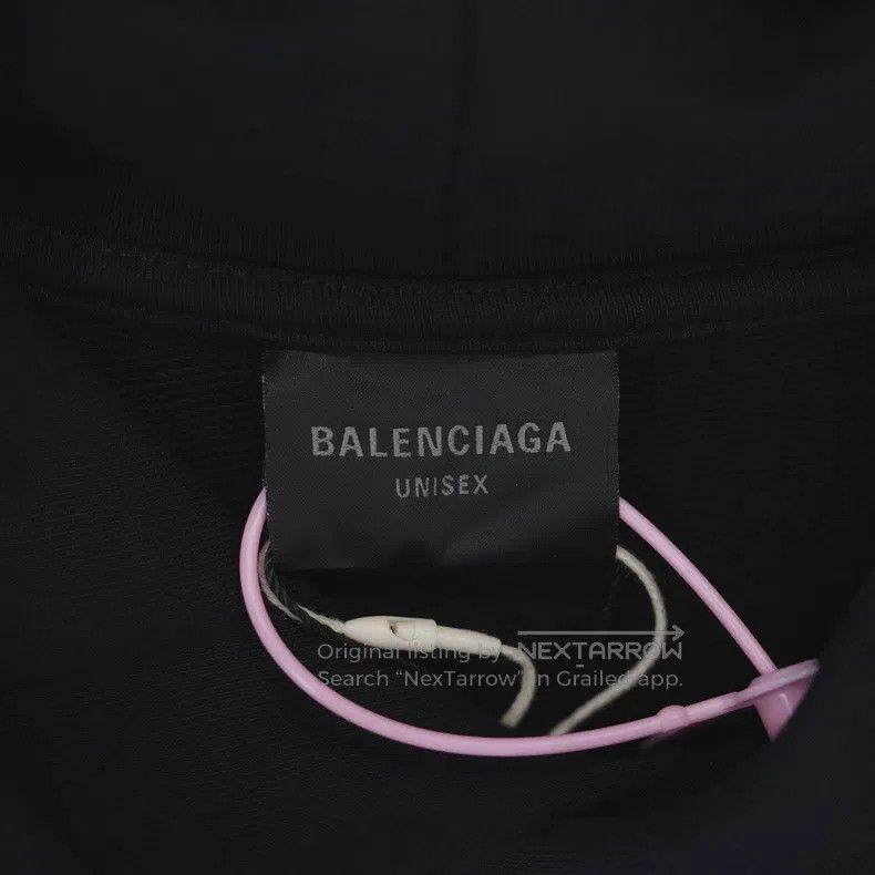 Balenciaga Balenciaga Letter Logo Pattern Printed Hooded Sweatshirt Size US S / EU 44-46 / 1 - 3 Thumbnail