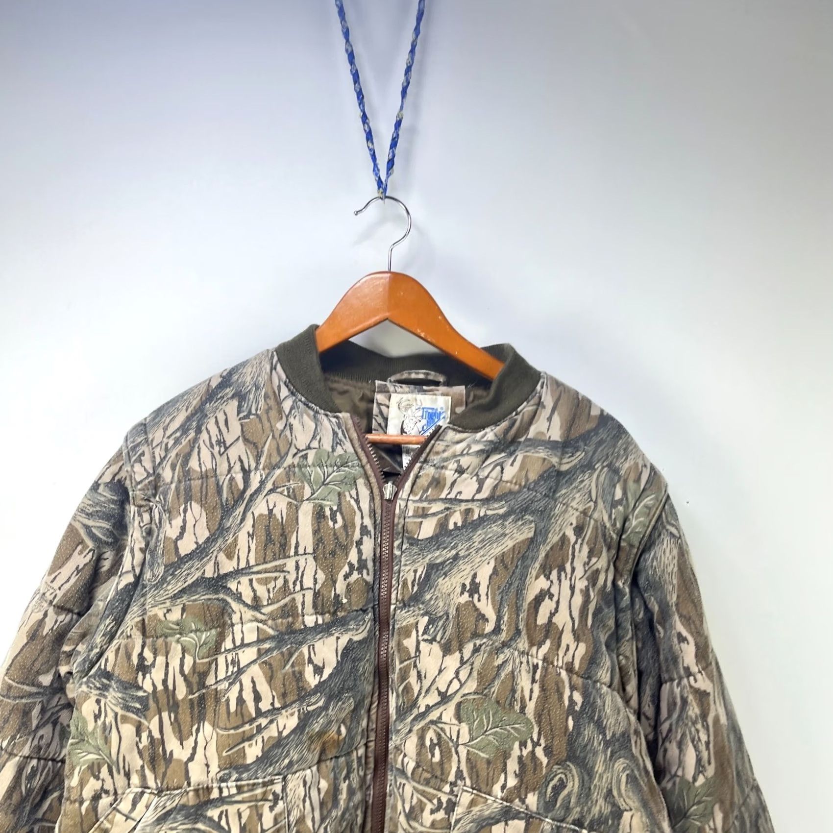 Realtree VINTAGE Realtree Camo Puffer Jacket Liner Large Men Jacket Camouflage Green Logo 90s Fashion Hunters Mens Size US L / EU 52-54 / 3 - 2 Thumbnail