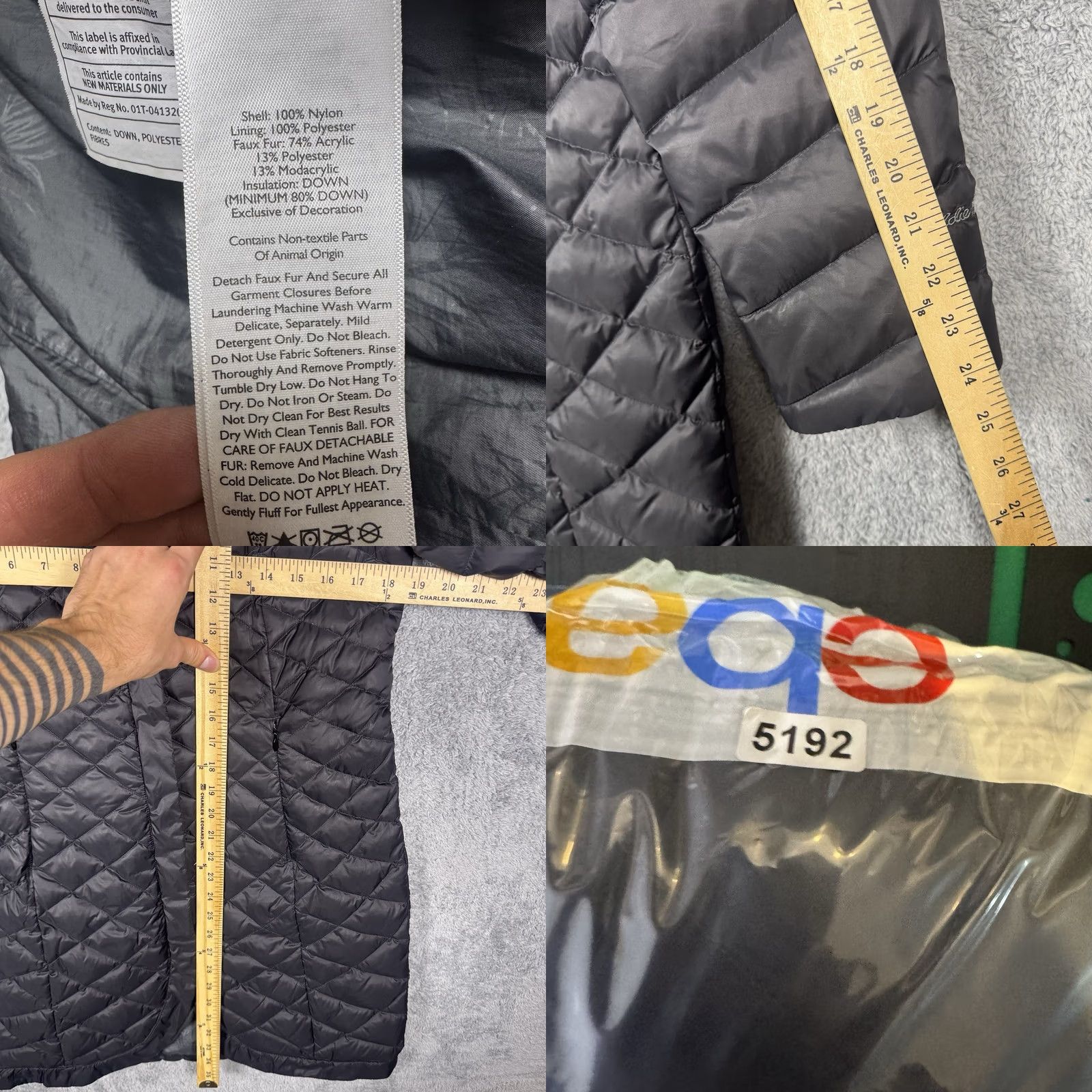 Eddie Bauer Eddie Bauer Down Jacket Womens S Long Quilted Puffer Coat Full Zip Faux Fur Black Modest Size S Womens Size S / US 4 / IT 40 - 9 Thumbnail
