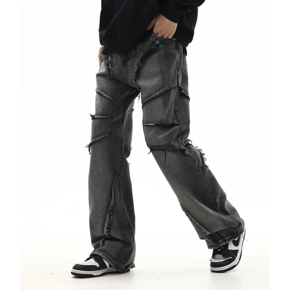 Japanese Brand × Jean Frayed Pantalones Hombre Baggy Denim Size US 30 / EU 46 - 1 Thumbnail