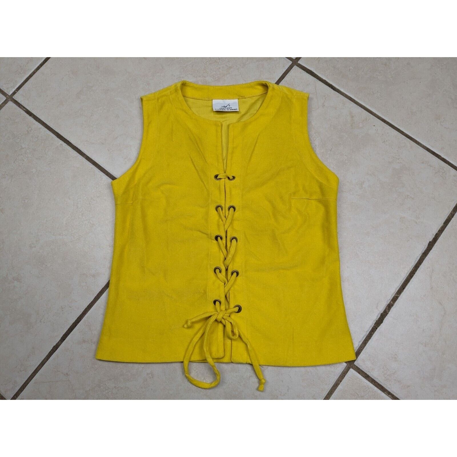 Jantzen Vtg 60s Jantzen Label 4 Pullover Lace-up Shirt Beachwear Size XS / US 0-2 / IT 36-38 - 1 Thumbnail