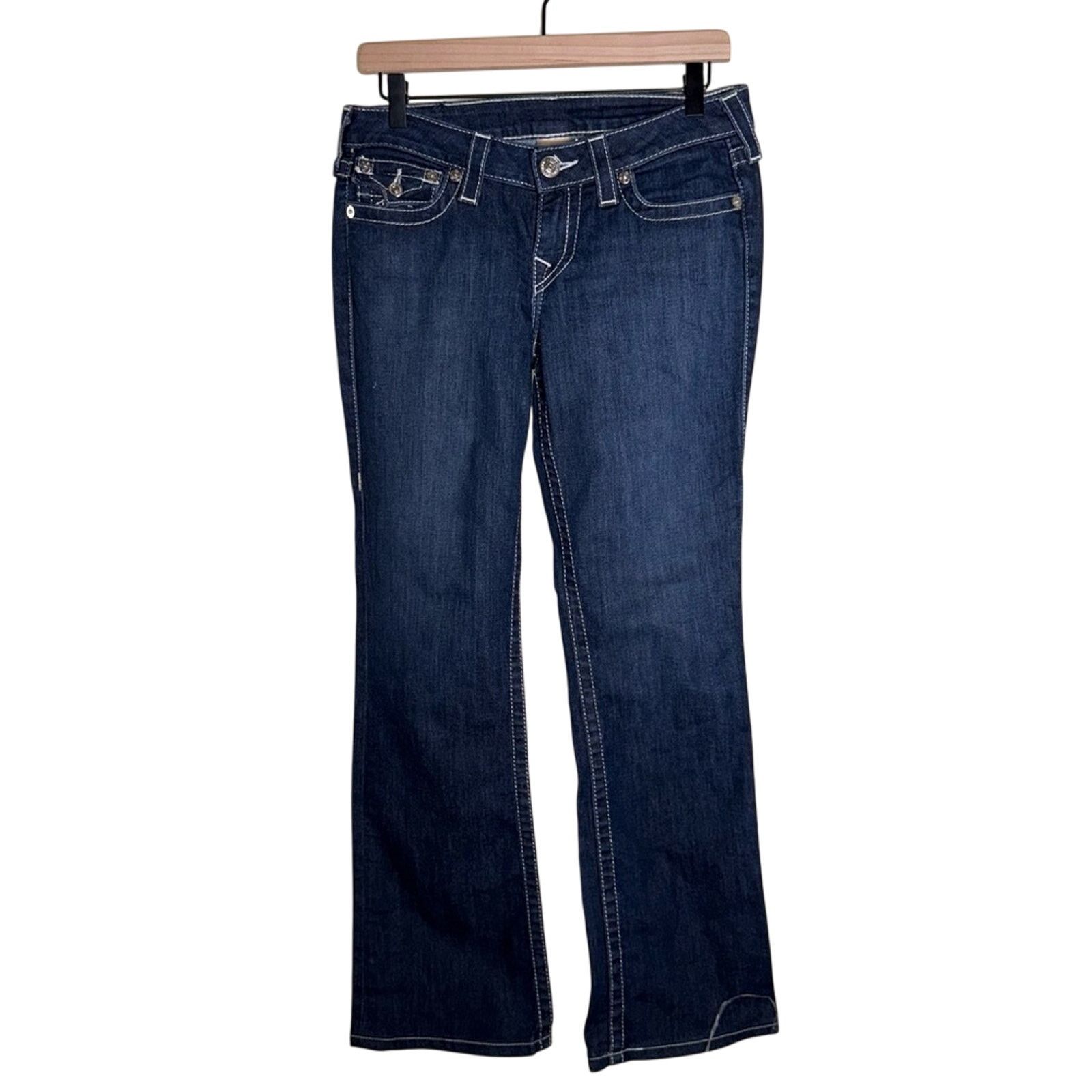 True Religion NWOT TRUE RELIGION white stitch classic bootcut jeans 28 Size 28" / US 6 / IT 42 - 1 Thumbnail