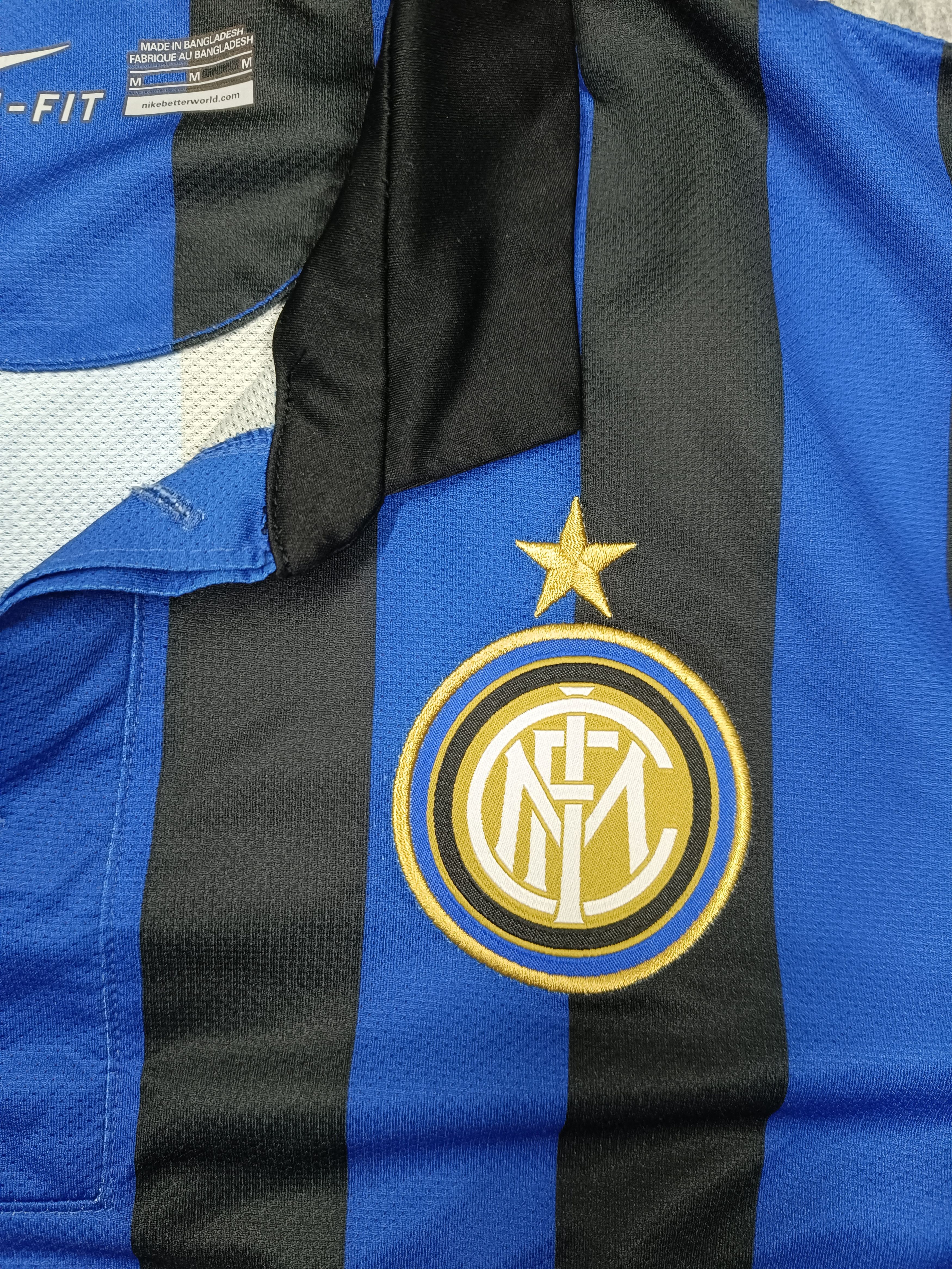 Nike Inter Milan Shirt 2011 2012 Blue Home Nike Football Soccer Size US M / EU 48-50 / 2 - 6 Thumbnail