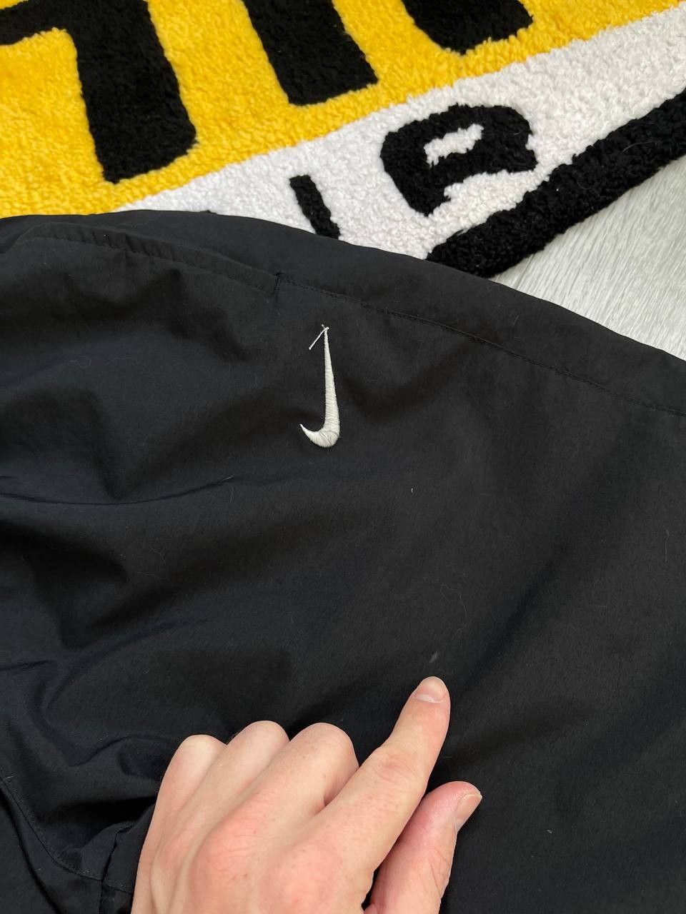 Nike × Streetwear × Vintage Vintage Nike Nylon Black Sweatpants Drill Y2K ACG TN Size US 32 / EU 48 - 7 Thumbnail