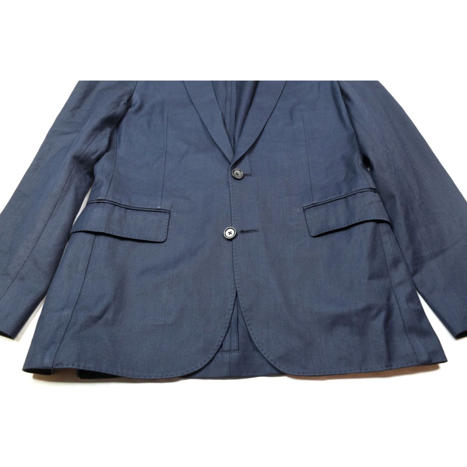 J.Crew J.Crew Ludlow Blazer Mens 38R Blue Wool Cotton Slim-fit Unstructured Two-Button Size 38R - 4 Thumbnail