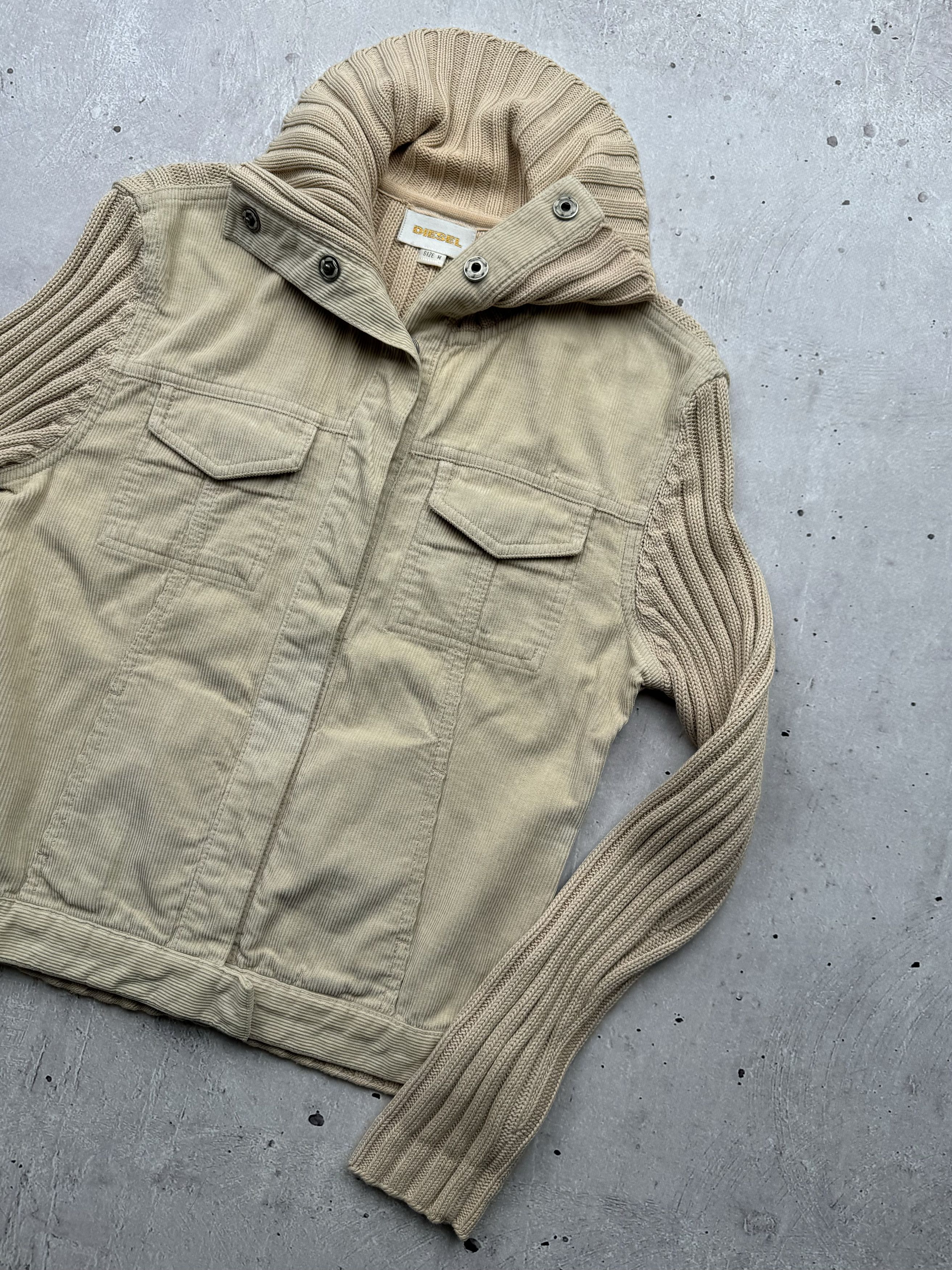 Diesel Diesel Vintage Knit Cotton/Corduroy Jacket Size M / US 6-8 / IT 42-44 - 3 Thumbnail