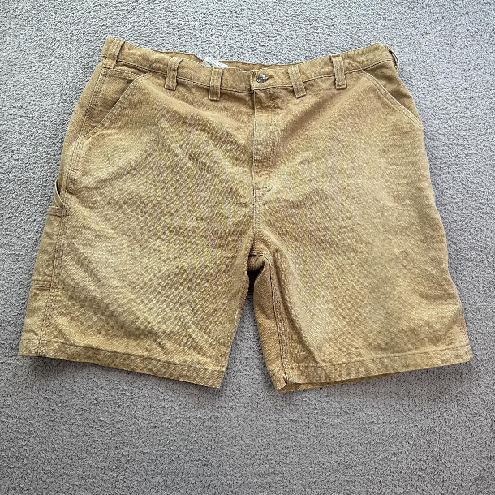 Carhartt Carhartt Relaxed Fit Carpenter Shorts Mens 44 Tan Canvas Size US 44 / EU 60 - 1 Thumbnail
