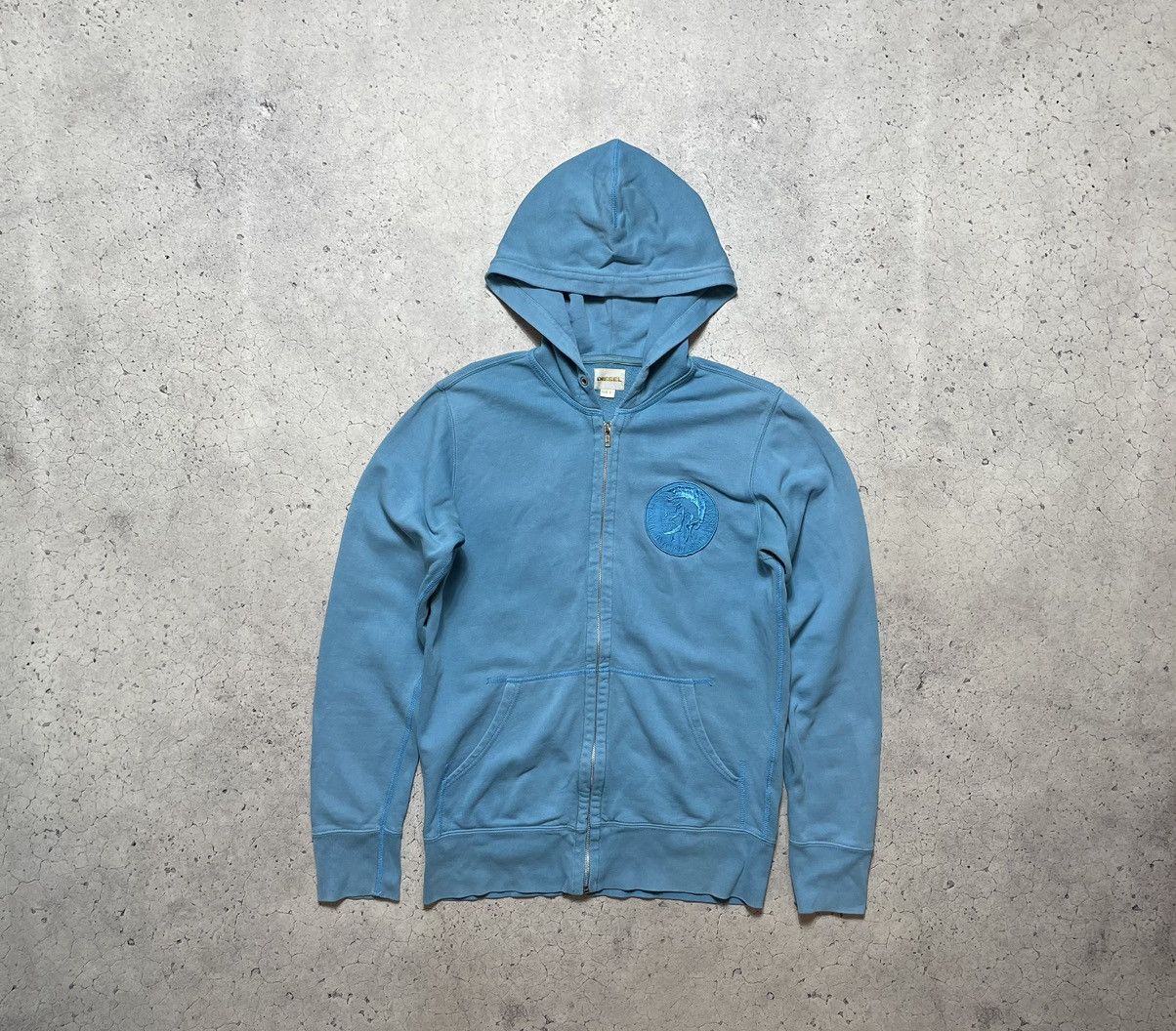 Diesel Vintage Full Zip Hoodie Diesel Avant Garde Logo Y2K Size US S / EU 44-46 / 1 - 1 Thumbnail