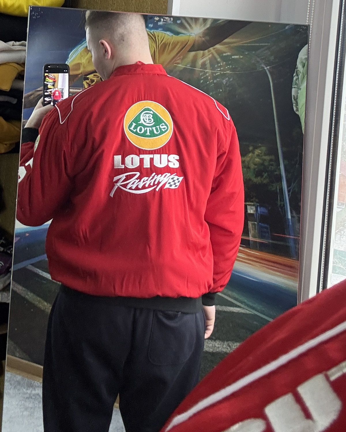 Formula 1 VTG Renault Lotus F1 Racing Team Bomber Jacket Motorsport Size US XL / EU 56 / 4 - 17 Thumbnail