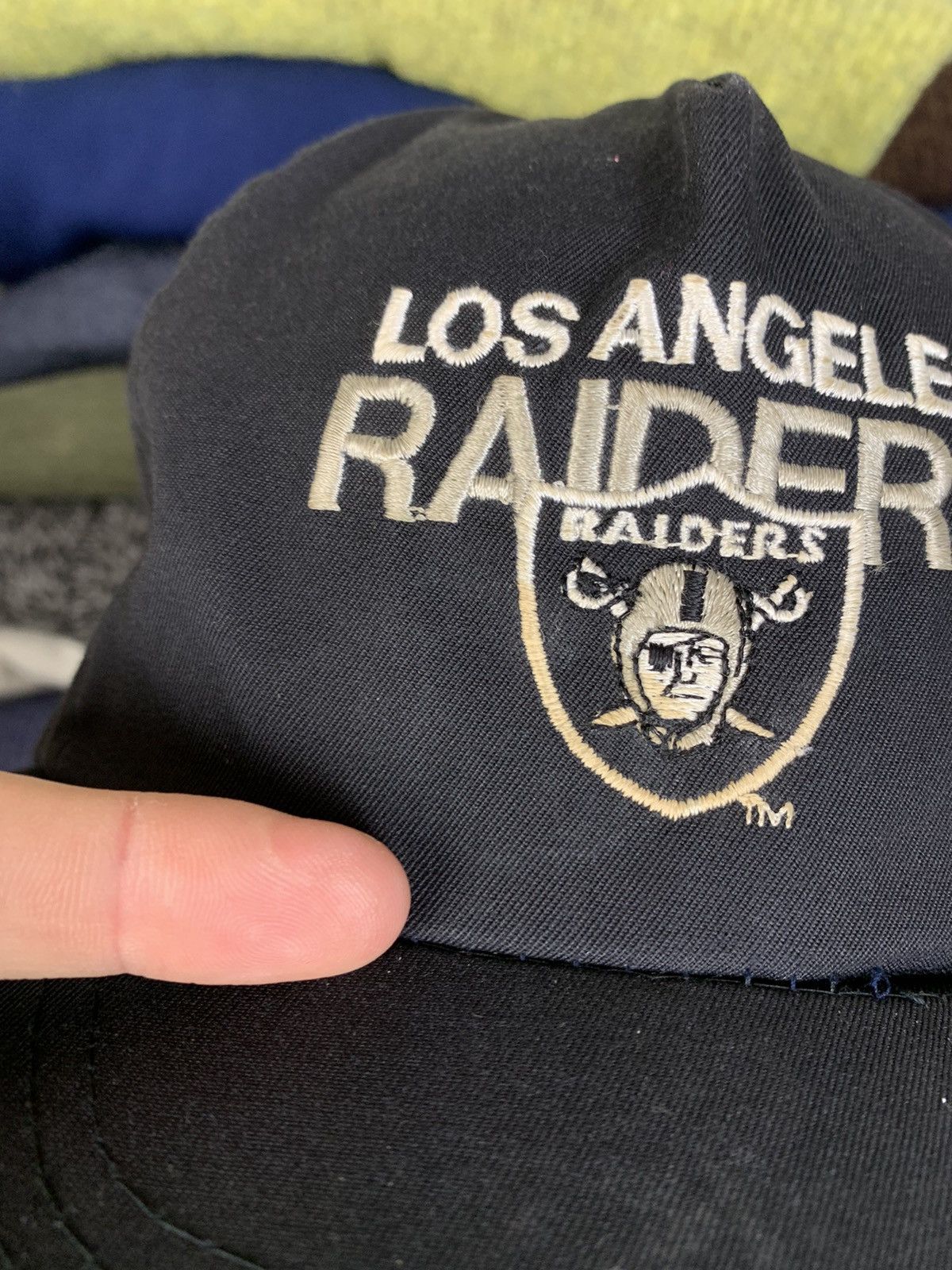 NFL Vintage 90s Raiders Los Angeles NFL Cap Hat Size ONE SIZE - 6 Thumbnail