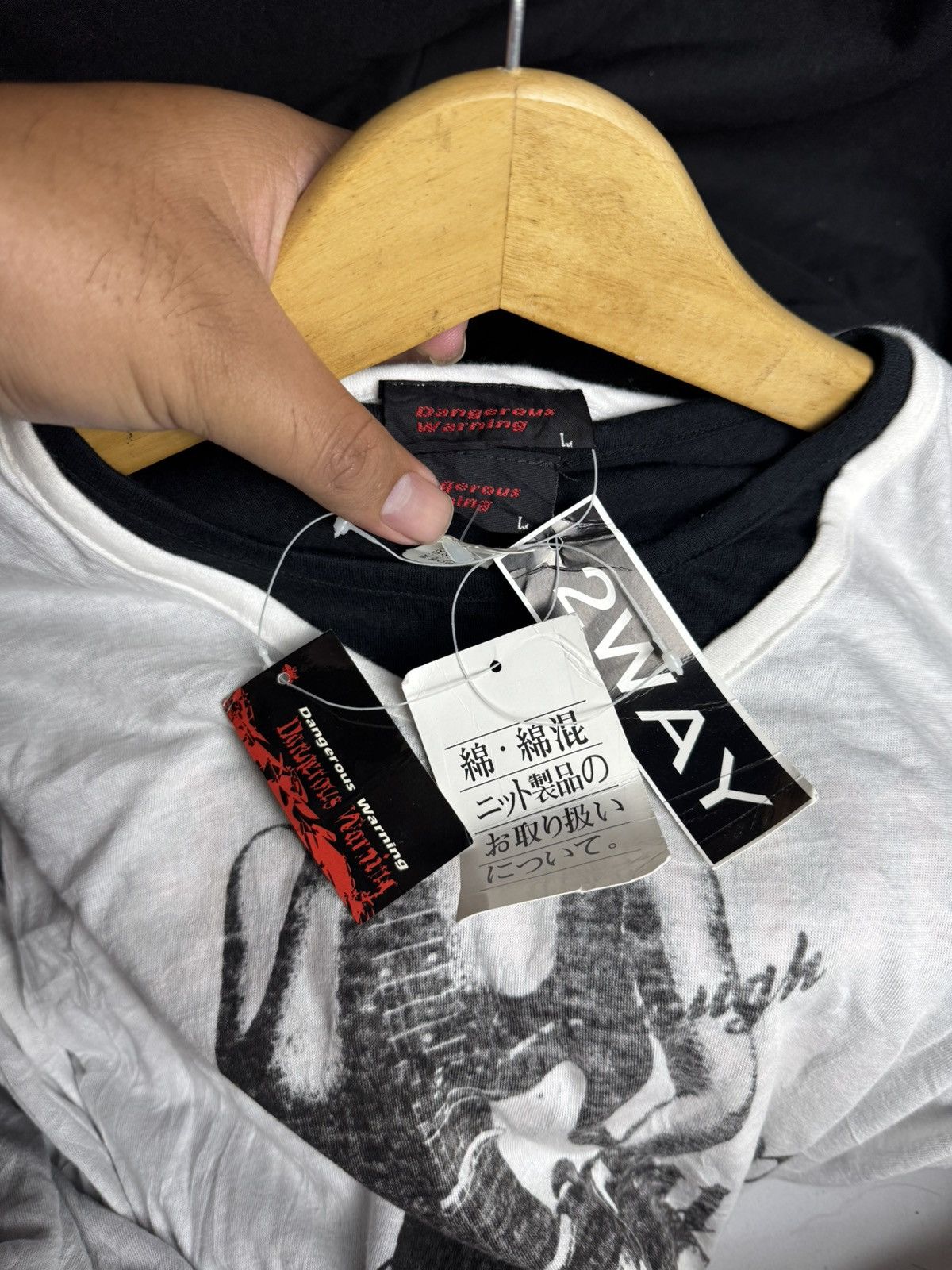 If Six Was Nine × Japanese Brand × Le Grande Bleu (L.G.B.) Japanese Dangerous 2 Way Double Layers Long Sleeve Size US M / EU 48-50 / 2 - 5 Thumbnail