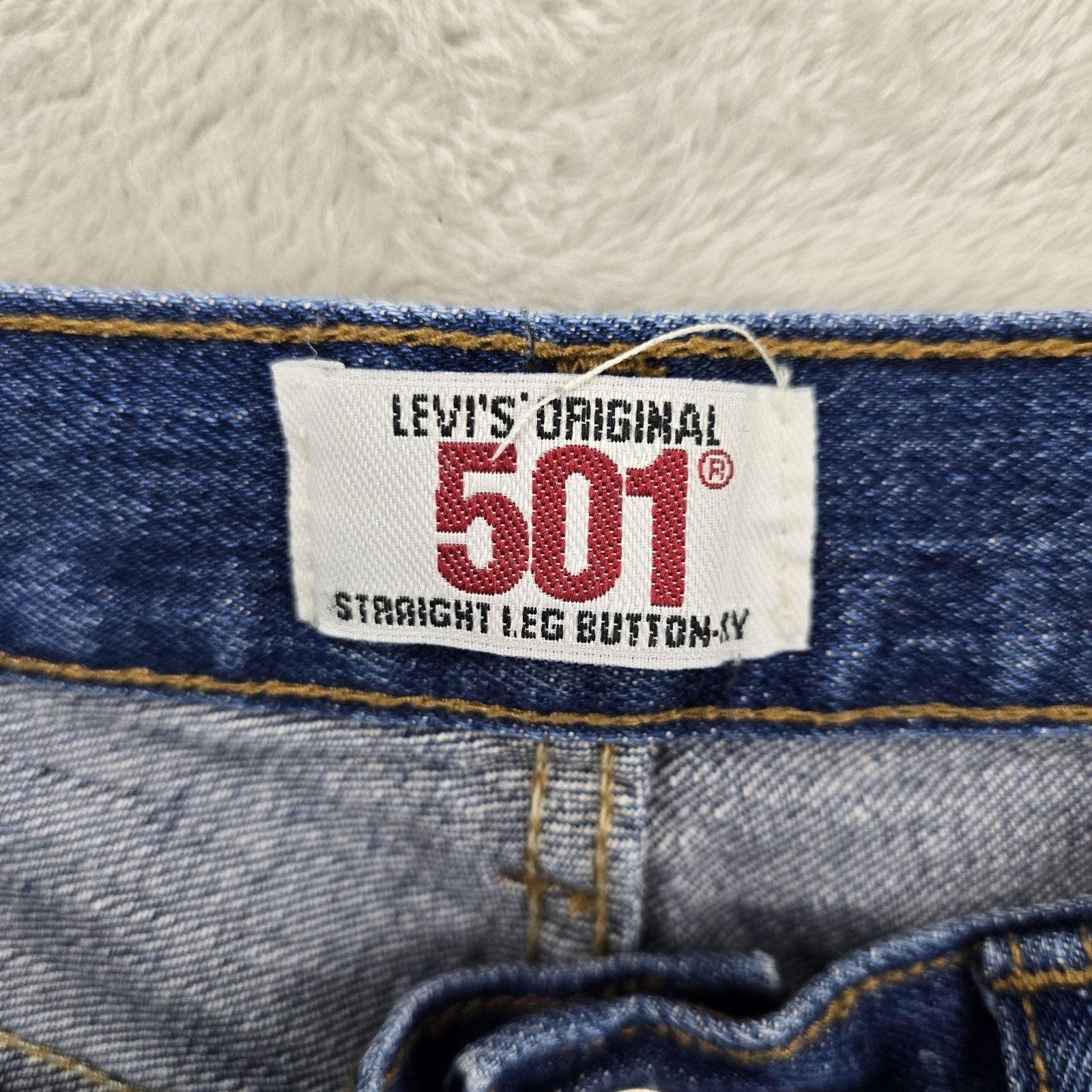 Levi's Vintage Levis 501 Jeans Mens 40x30 (Fits 36x27) Blue USA Y2K Size US 36 / EU 52 - 4 Thumbnail
