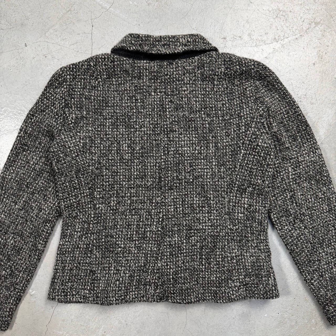 Max Mara 'S Max Mara "Design For Easy Living" Tweed Wool Jacket Size S / US 4 / IT 40 - 6 Thumbnail