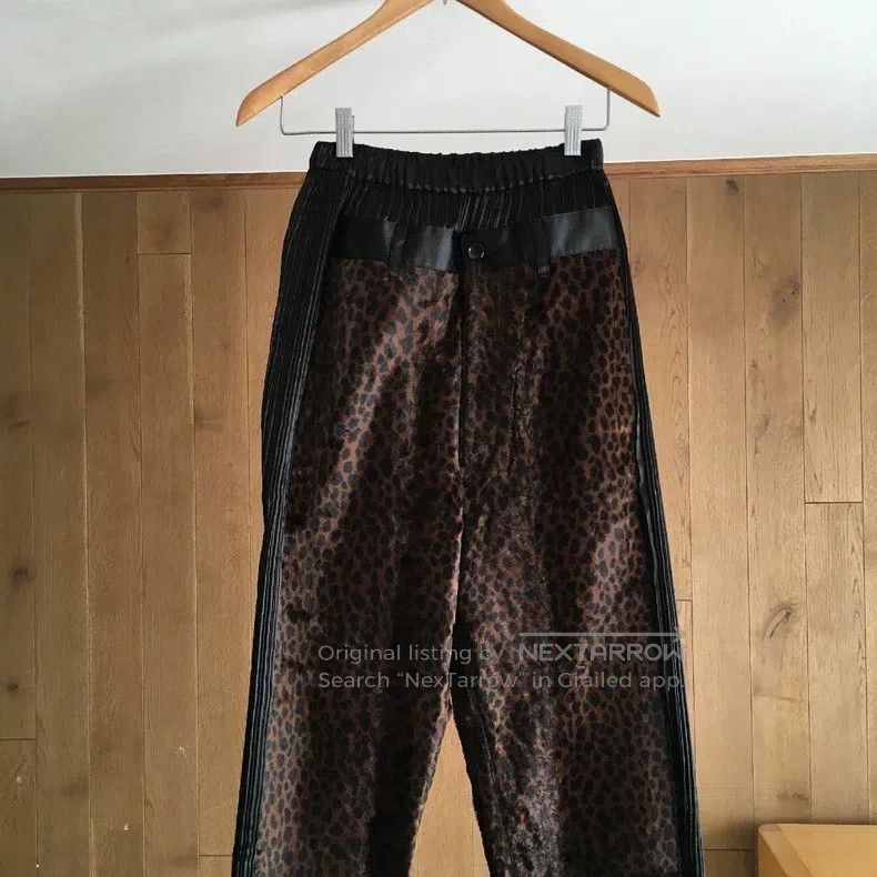 Junya Watanabe Junya Watanabe size XS Leopard print pleated spliced trous Size 23" - 3 Thumbnail