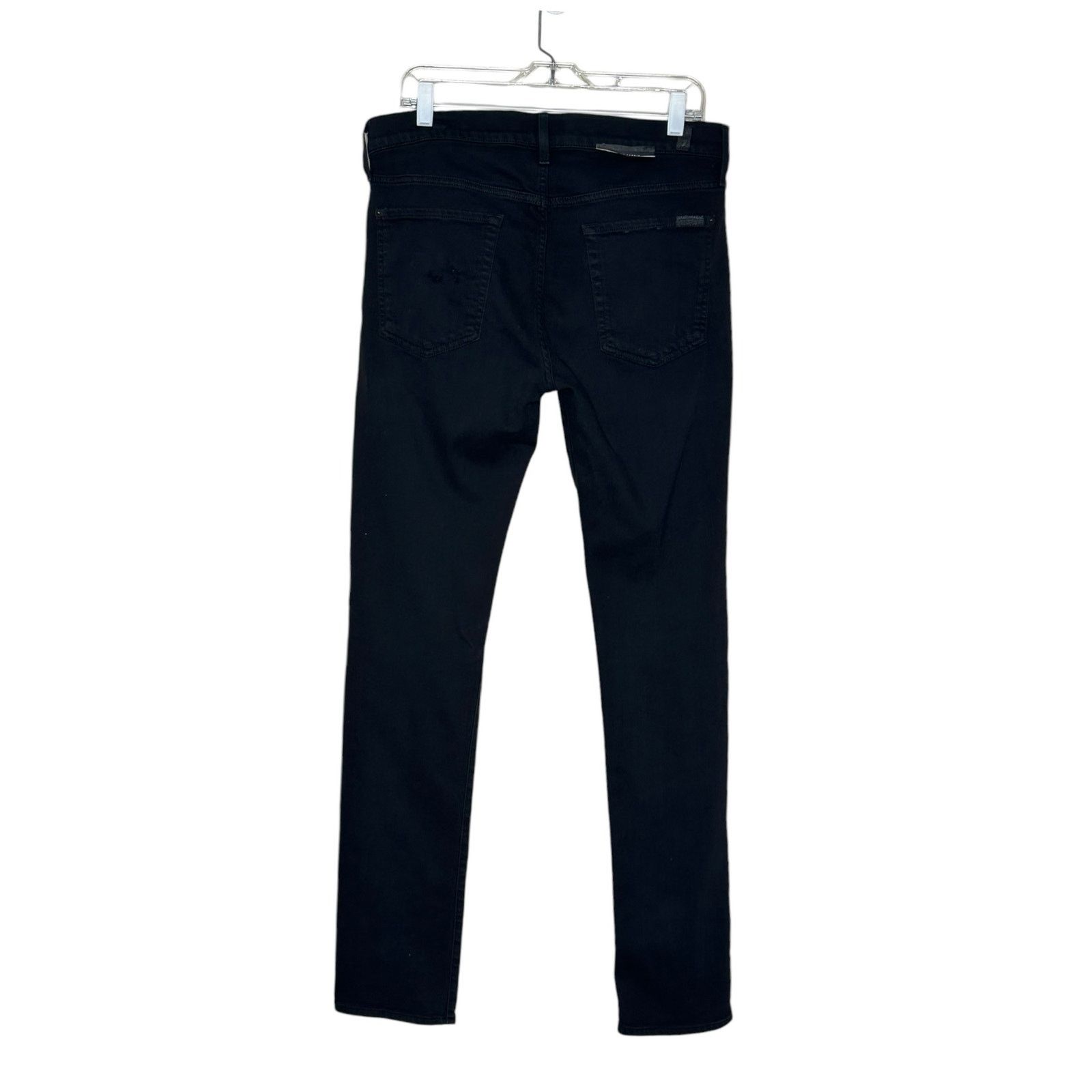 7 For All Mankind 7 for all mankind paxtyn black straight legs jeans size 34 Size US 34 / EU 50 - 2 Thumbnail